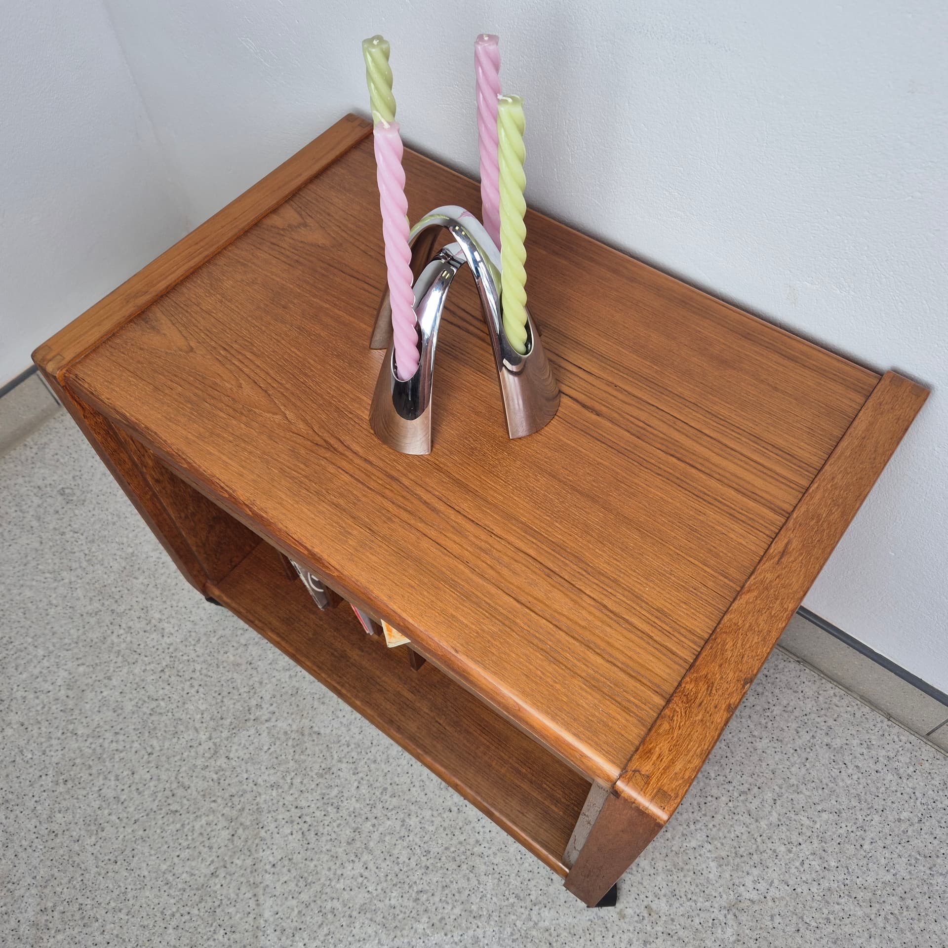 Audio cabinet, brown teak, Denmark, 1960s. - 240077