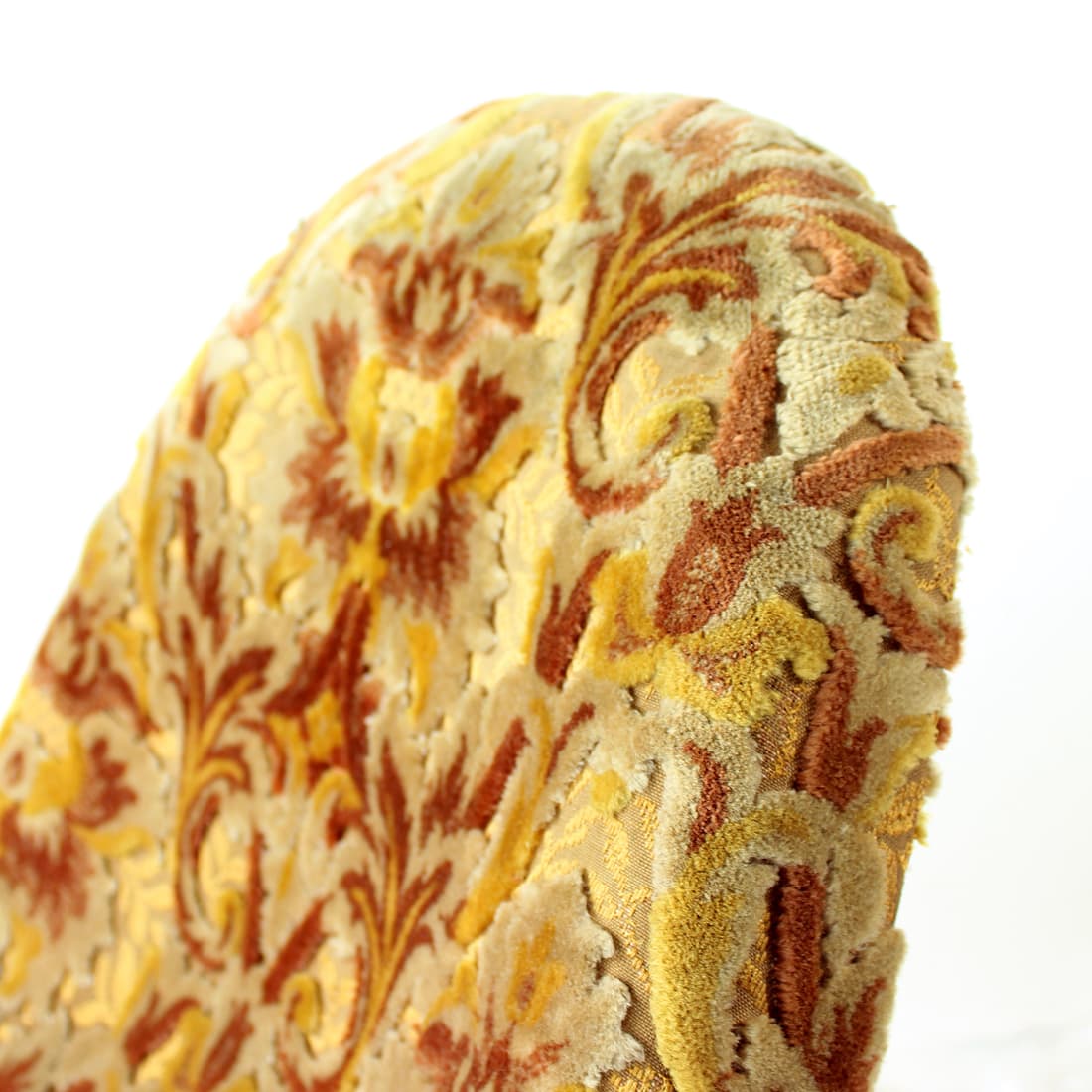 Krzesło Shell, velvet multicolor, dąb, proj. M. Navratil, Czechosłowacja, lata 60. - 240112