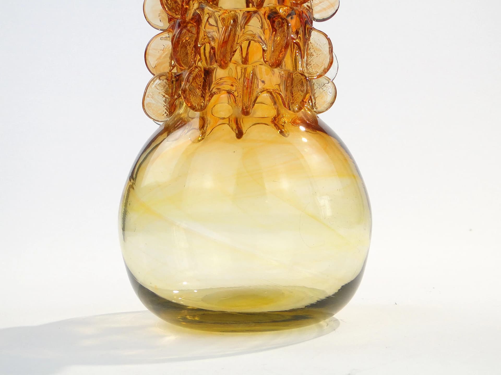 Wazon Panna Młoda, szkło pomarańczowy, proj. J. Słuczan-Orkusz, Polska, lata 70. - 17772