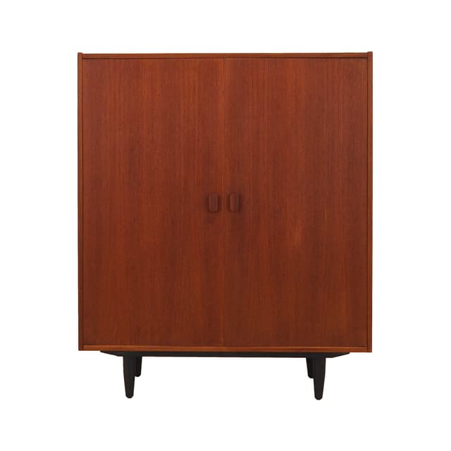 Cabinet, brown teak, Denmark, 1970s. - DIMENSION
