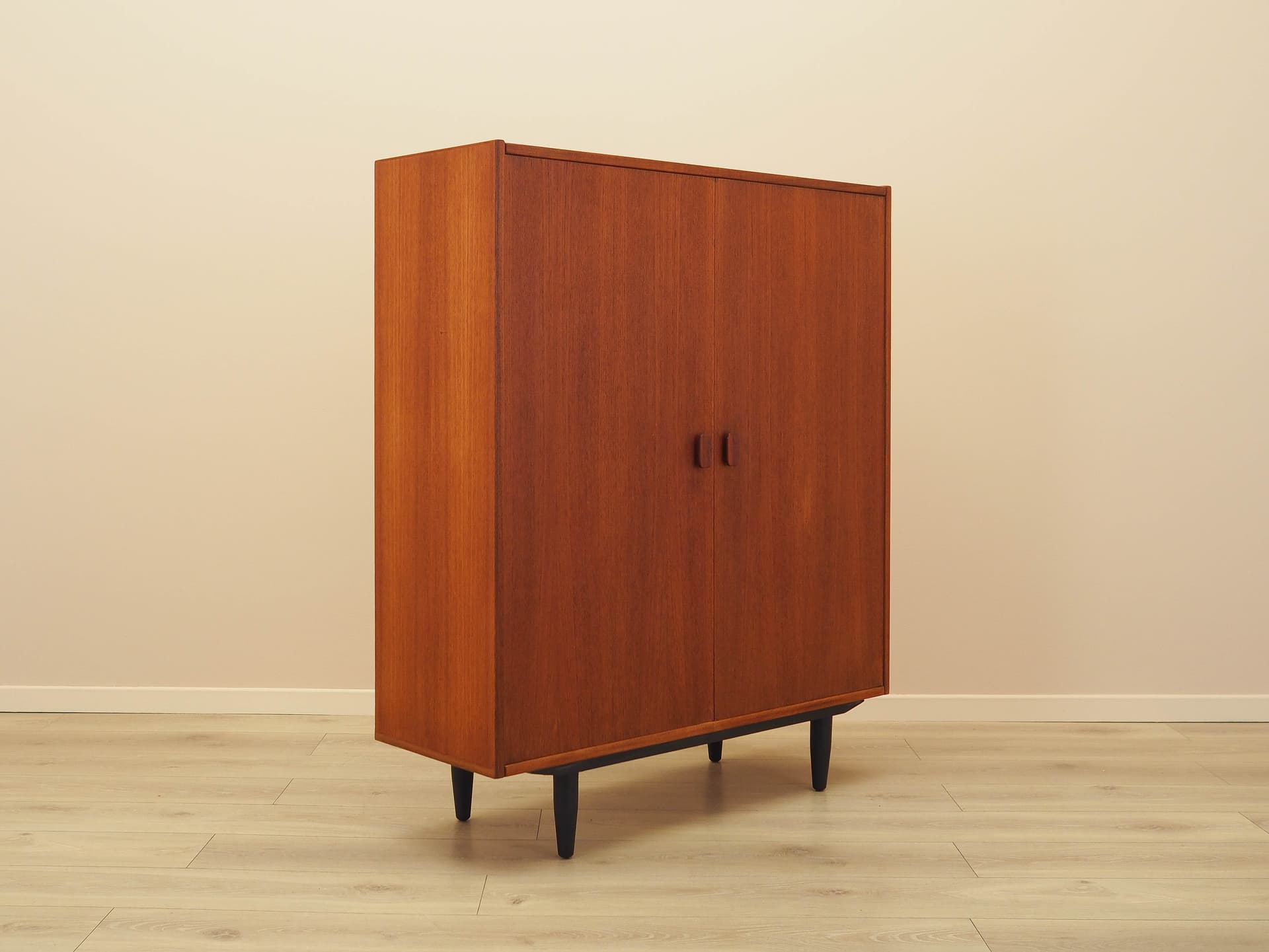 Cabinet, brown teak, Denmark, 1970s. - 240481