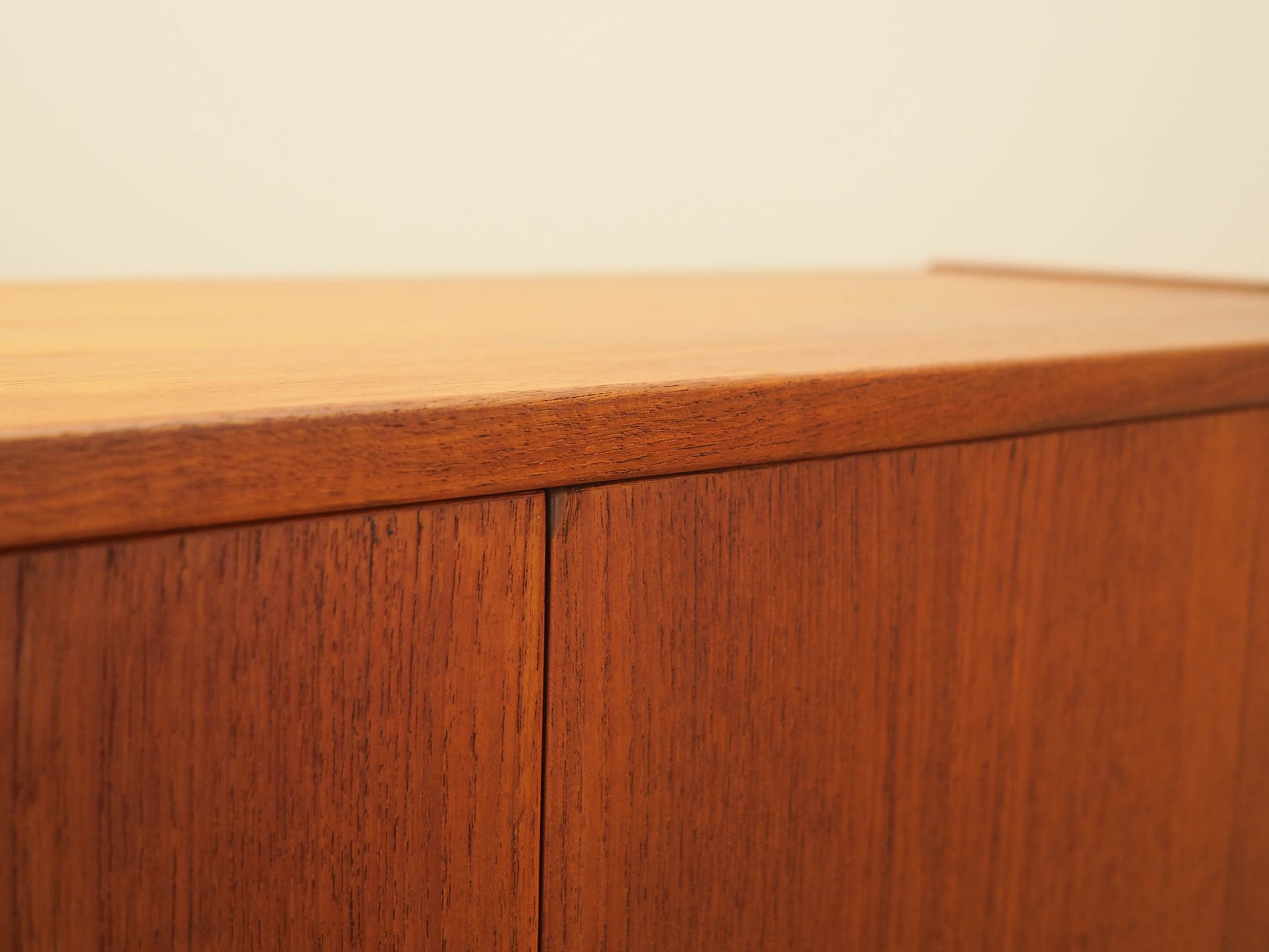 Cabinet, brown teak, Denmark, 1970s. - 240484