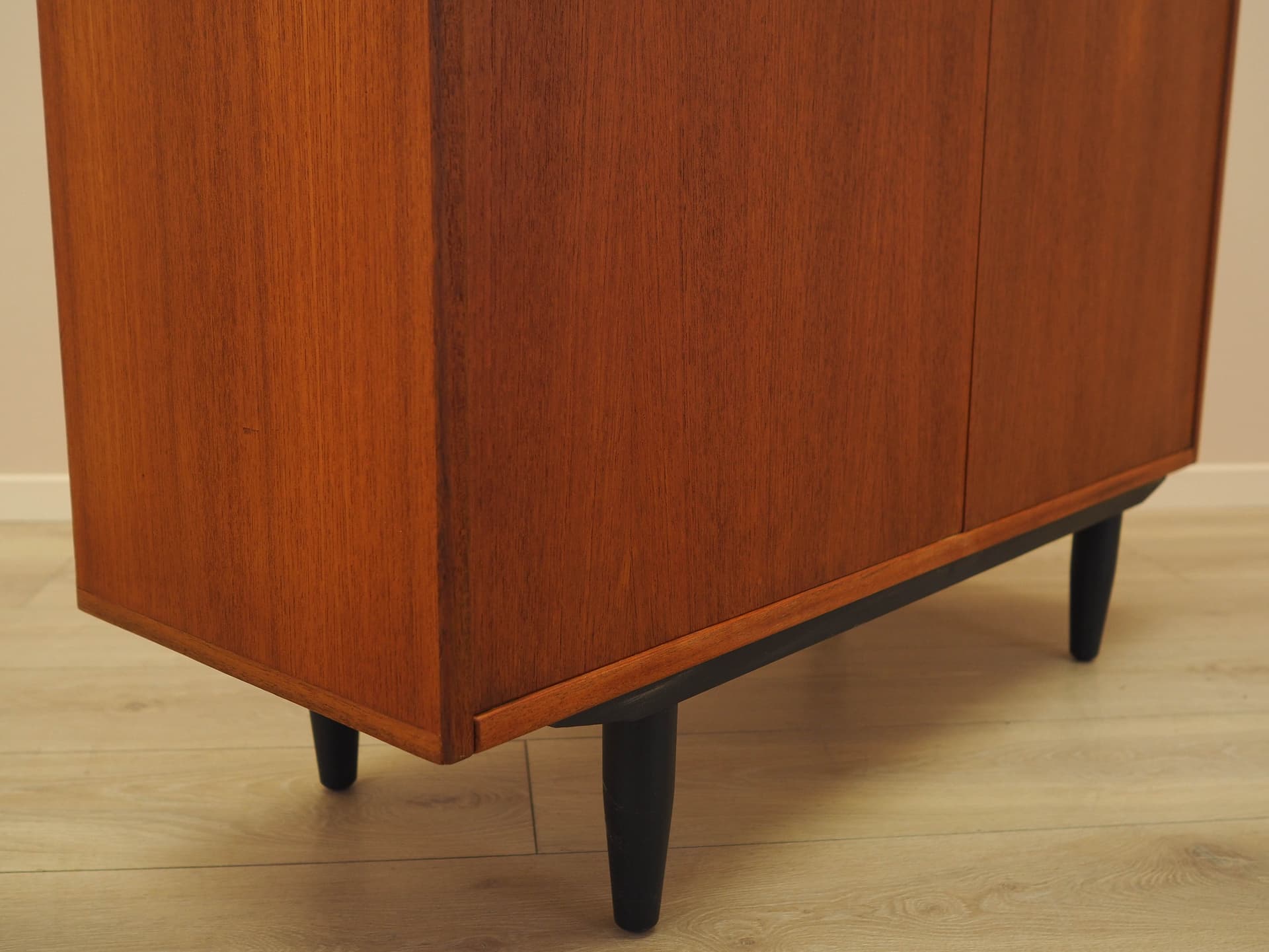 Cabinet, brown teak, Denmark, 1970s. - 240490