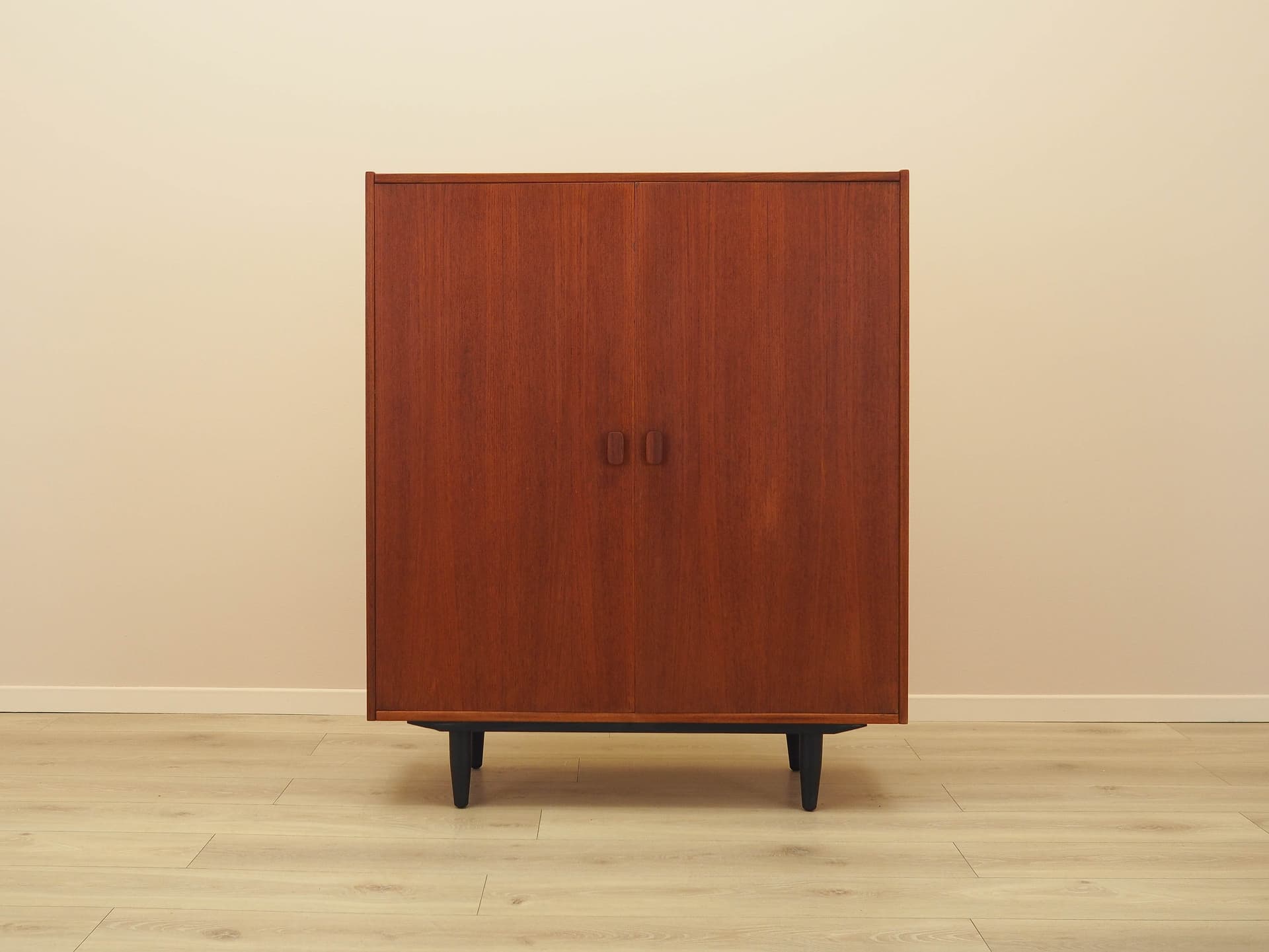 Cabinet, brown teak, Denmark, 1970s. - 240479