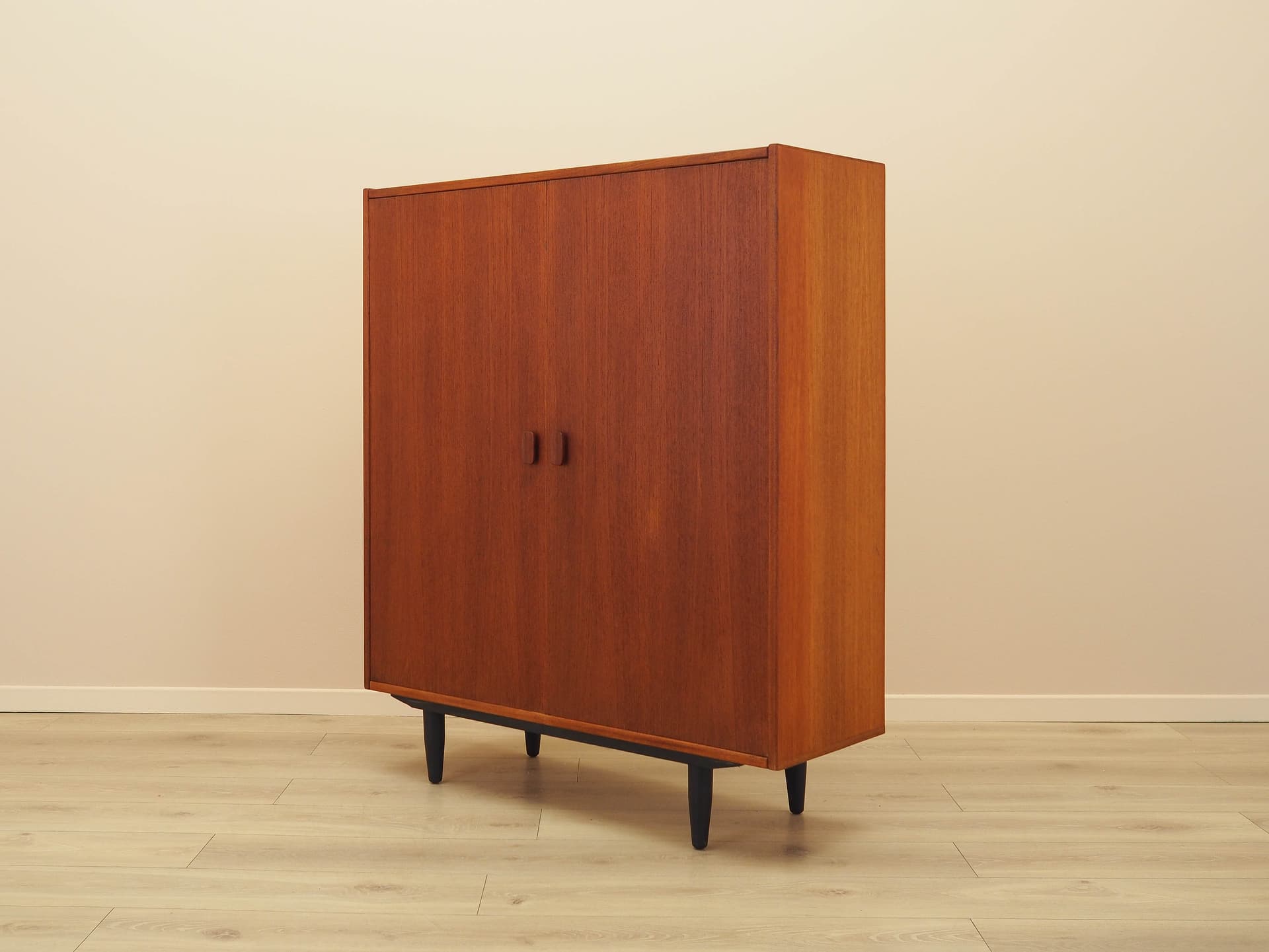 Cabinet, brown teak, Denmark, 1970s. - 240480