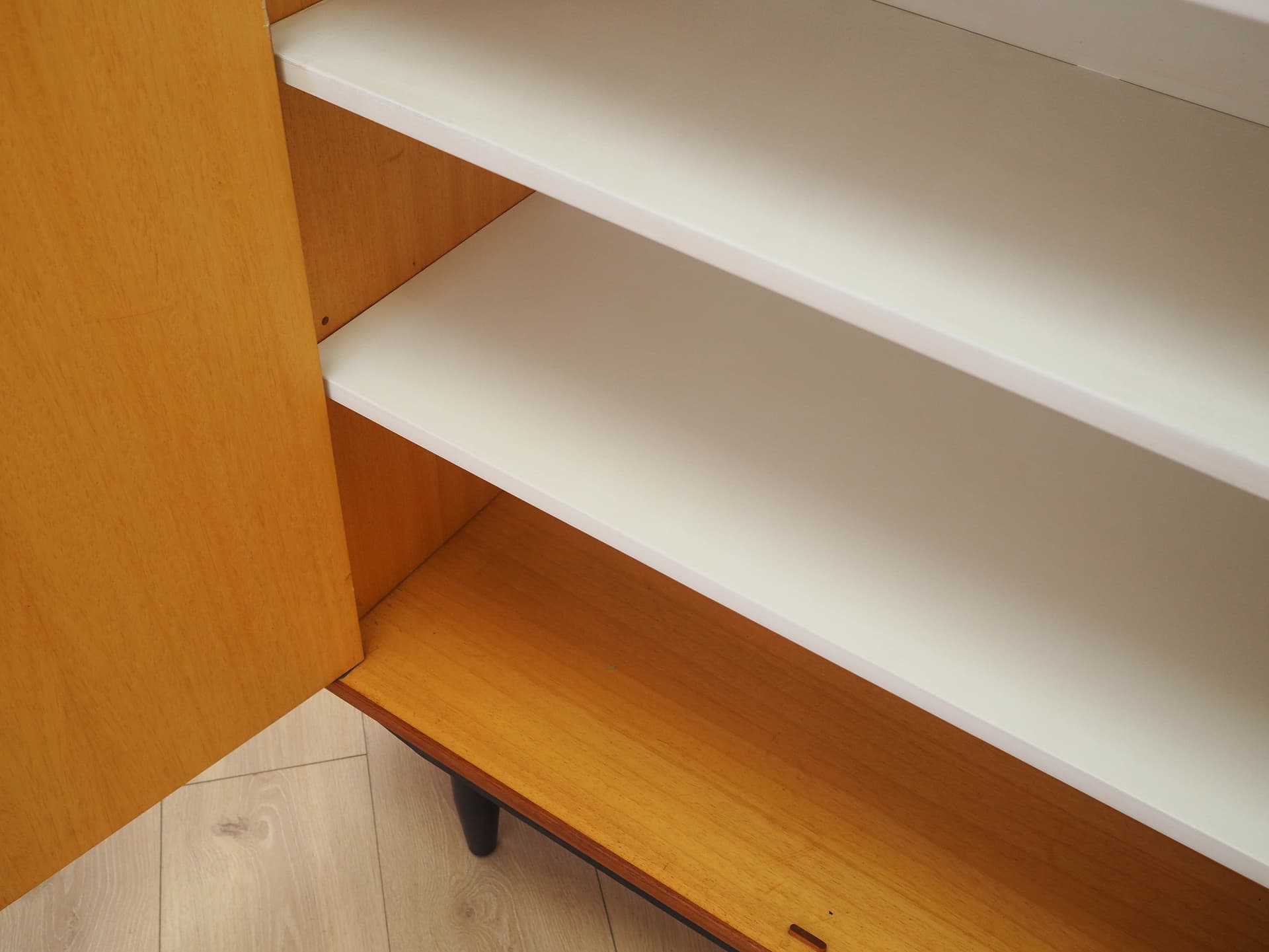 Cabinet, brown teak, Denmark, 1970s. - 240486