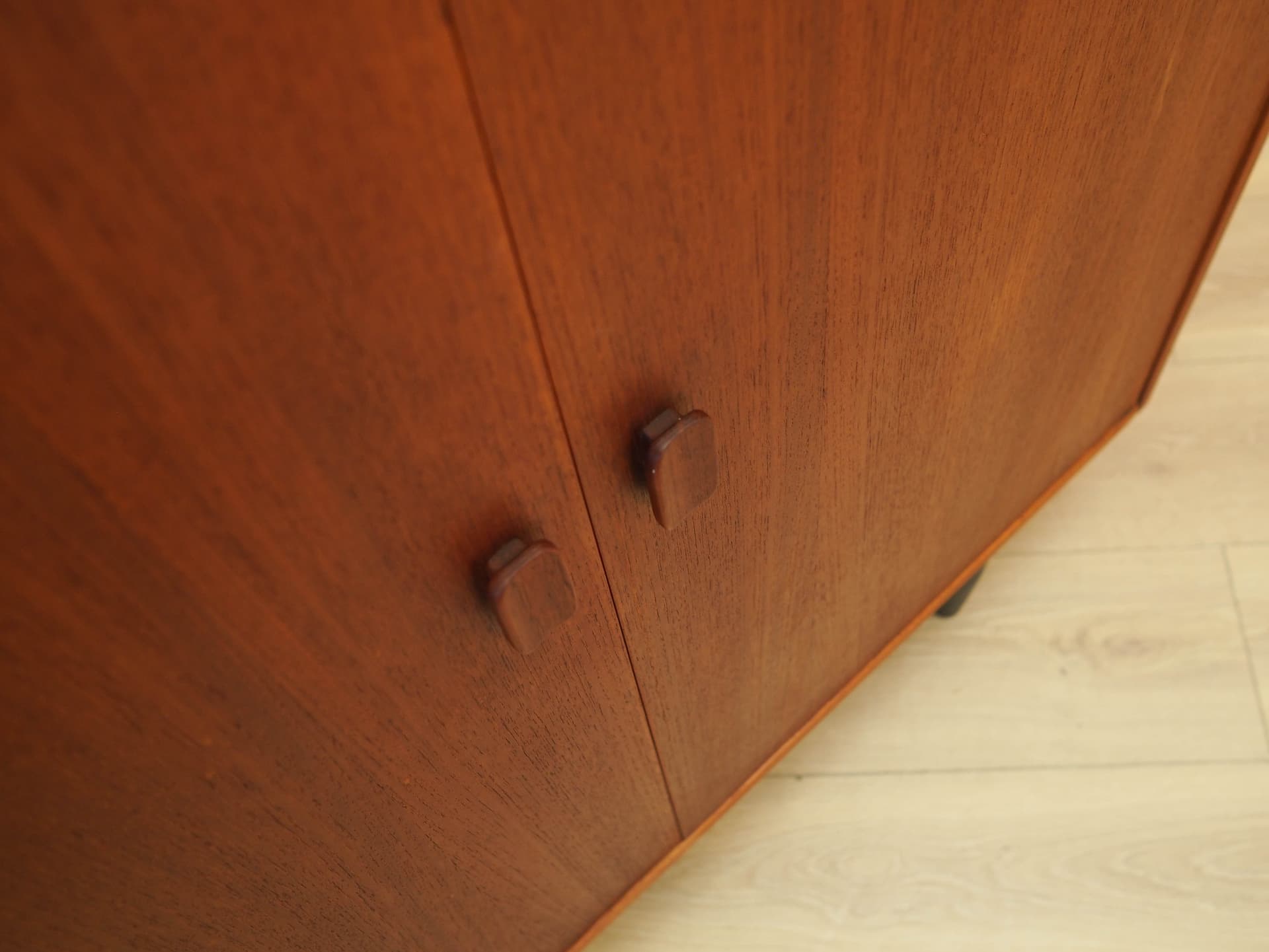 Cabinet, brown teak, Denmark, 1970s. - 240485