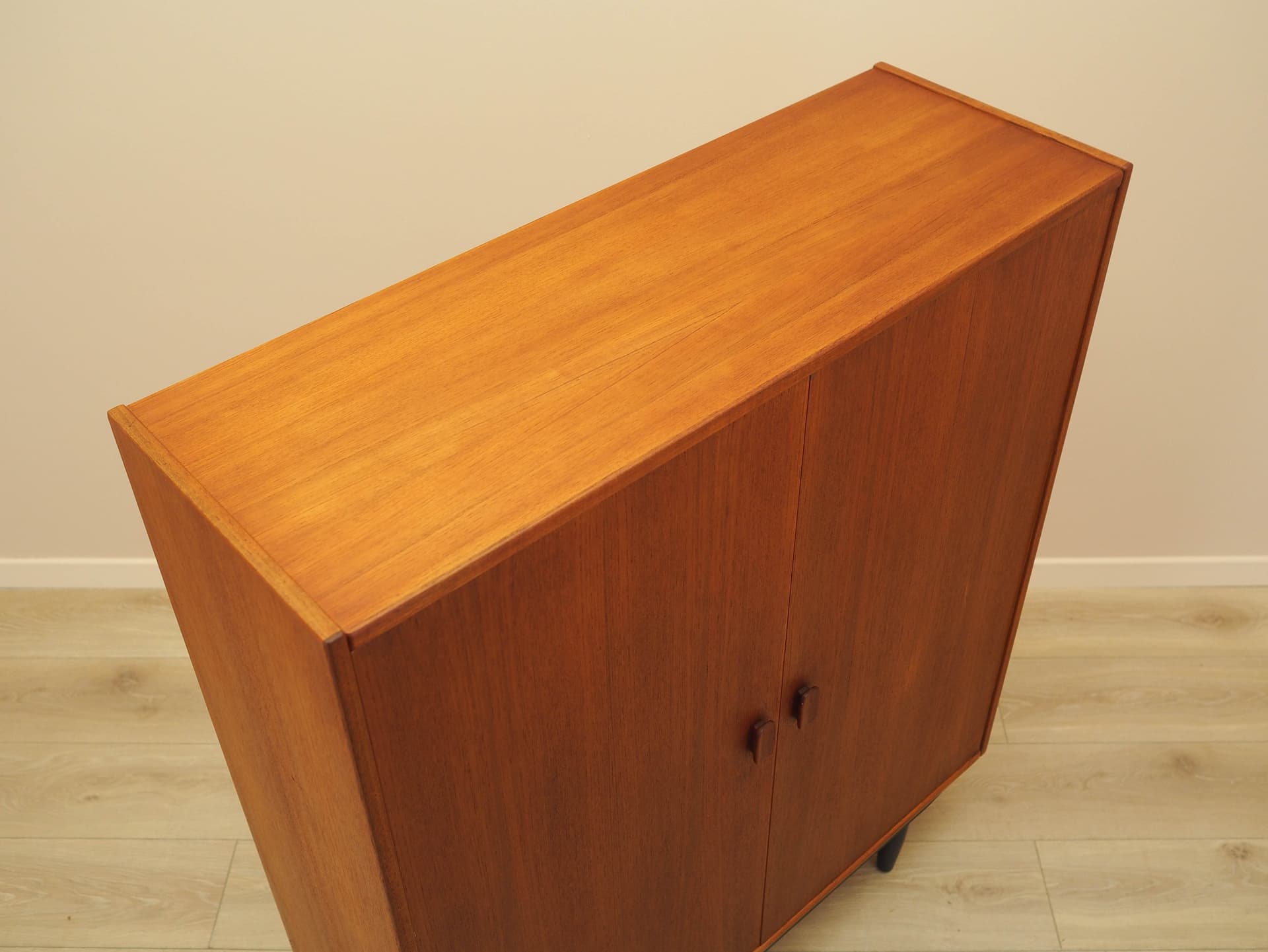 Cabinet, brown teak, Denmark, 1970s. - 240487