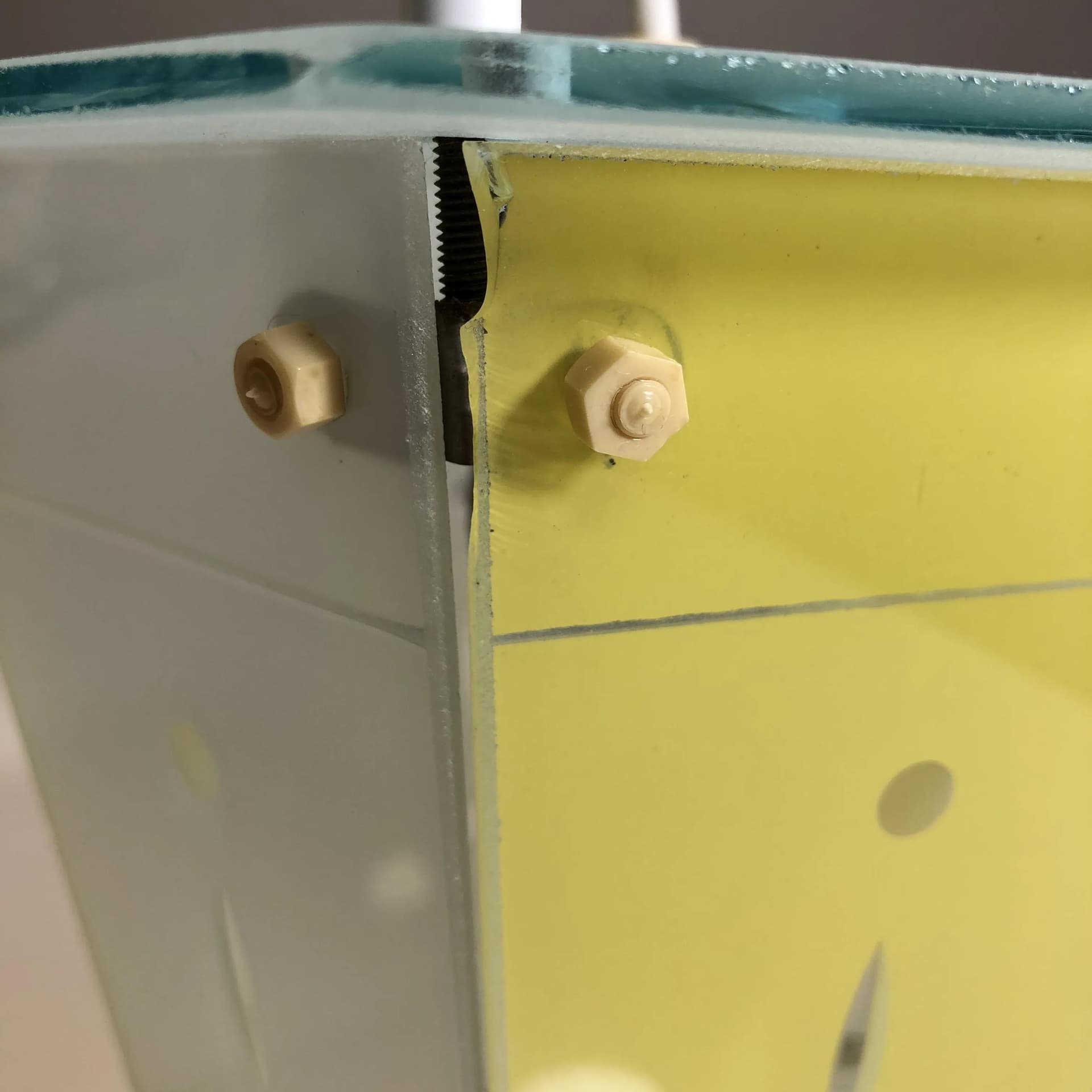 Lampa sufitowa, biały, akryl, Strangfeld&Gregor Radeberg, Niemcy, lata 60. - 17848