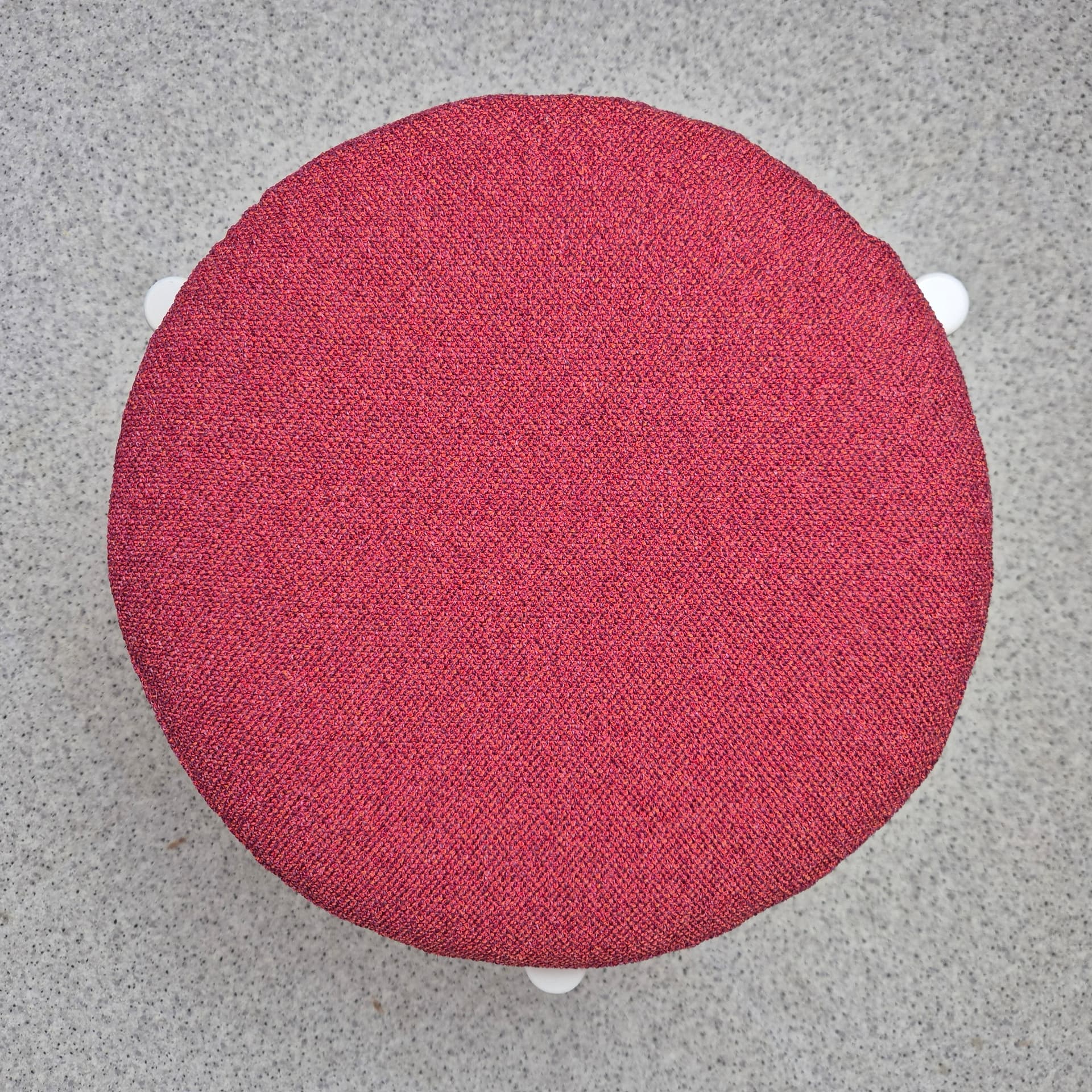 Taboret, czerwony, proj. H. Frandsen, Spøttrup, Dania, lata 60. - 241223