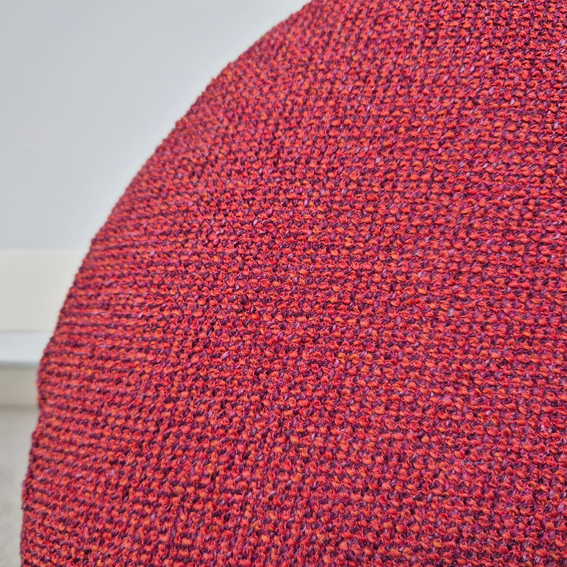 Taboret, czerwony, proj. H. Frandsen, Spøttrup, Dania, lata 60. - 241222