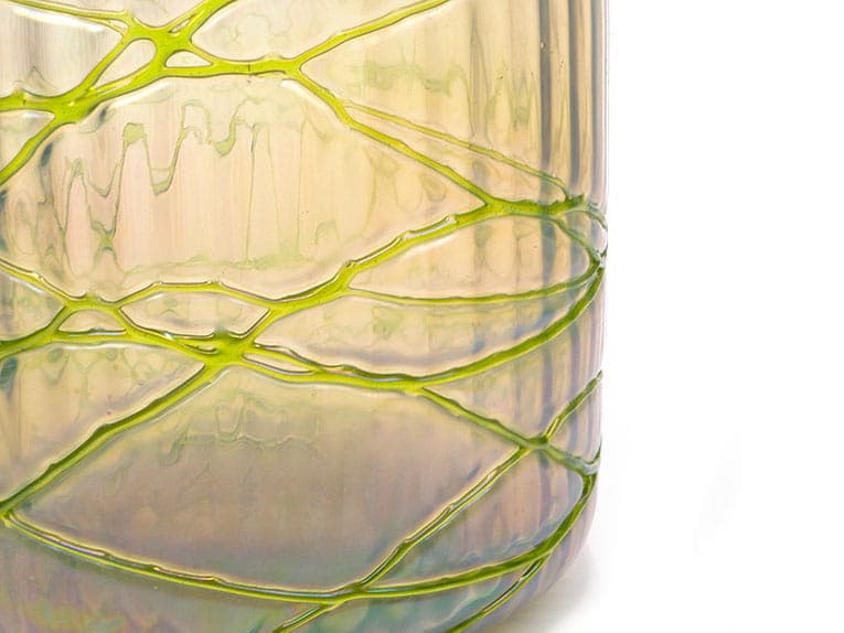 Art Nouveau Tea Caddy, beige glass, Pallme König, Austria, 19th c. - 241320