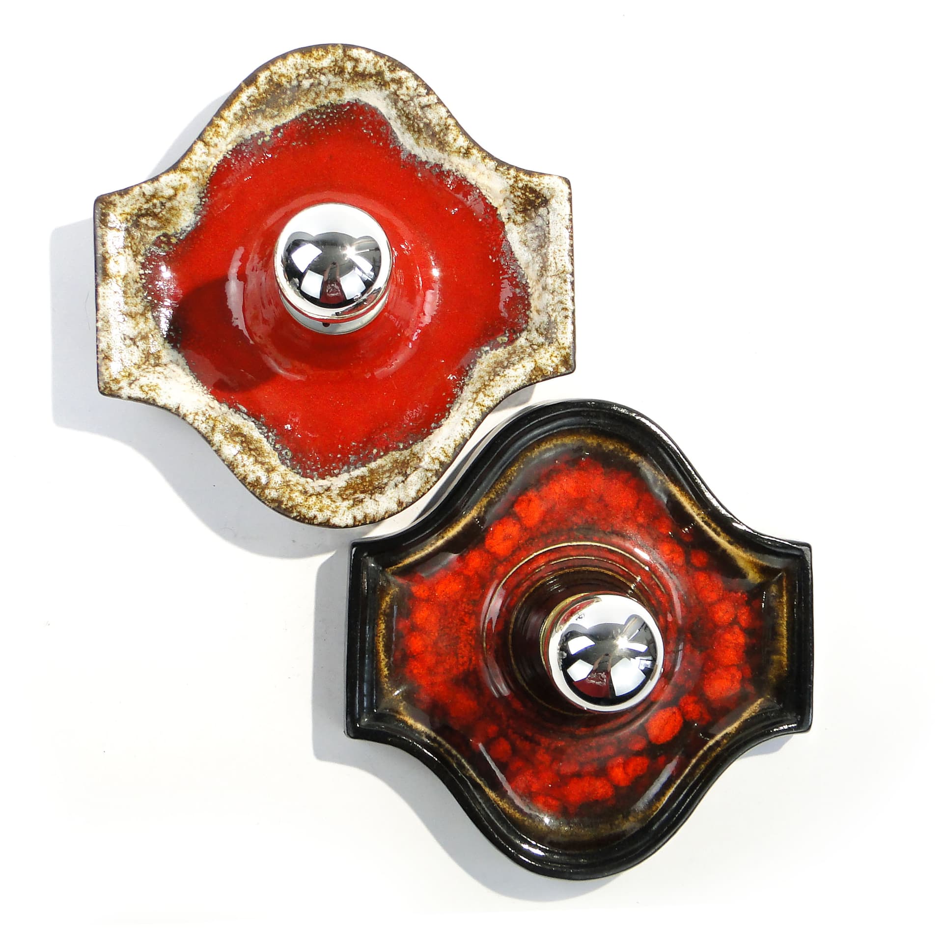 Kinkiet, ceramika czerwona, Scheurich, Niemcy, lata 70. - 1771