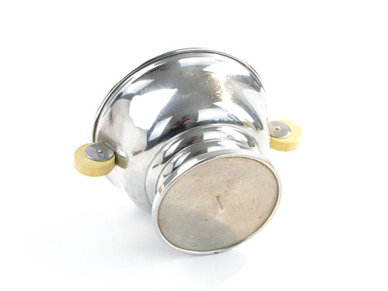Bonbonniere Art Deco, silver chrome-plated brass, wood, France, 1930s - 241478