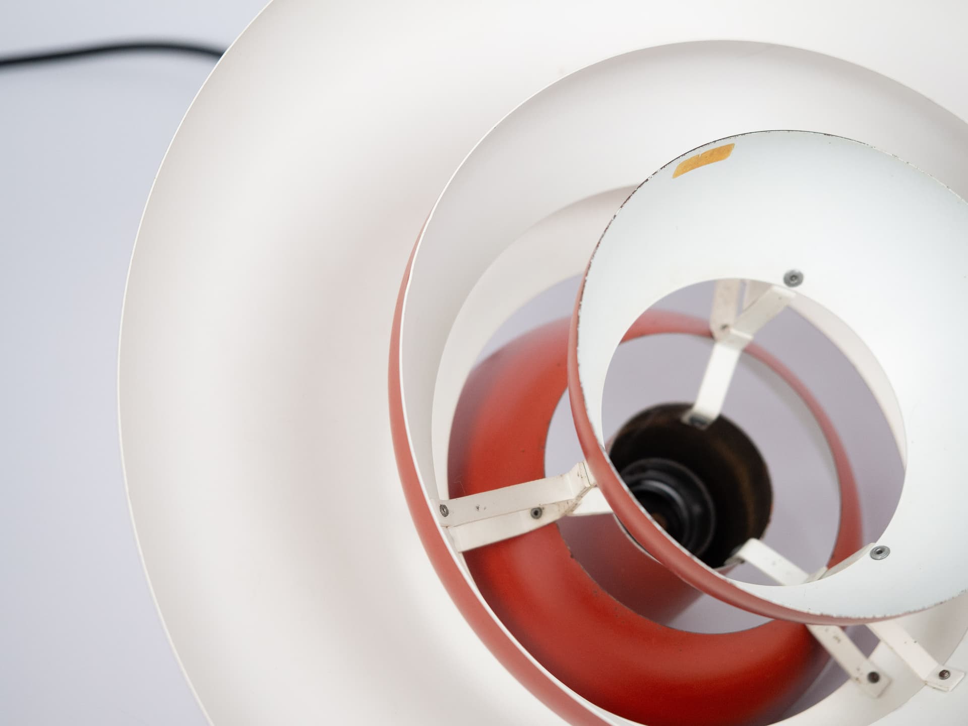 Lampa wisząca Penta, pomarańczowy, metal, proj. J. Hammerborg, Fog & Mørup, Dania, lata 60. - 241695