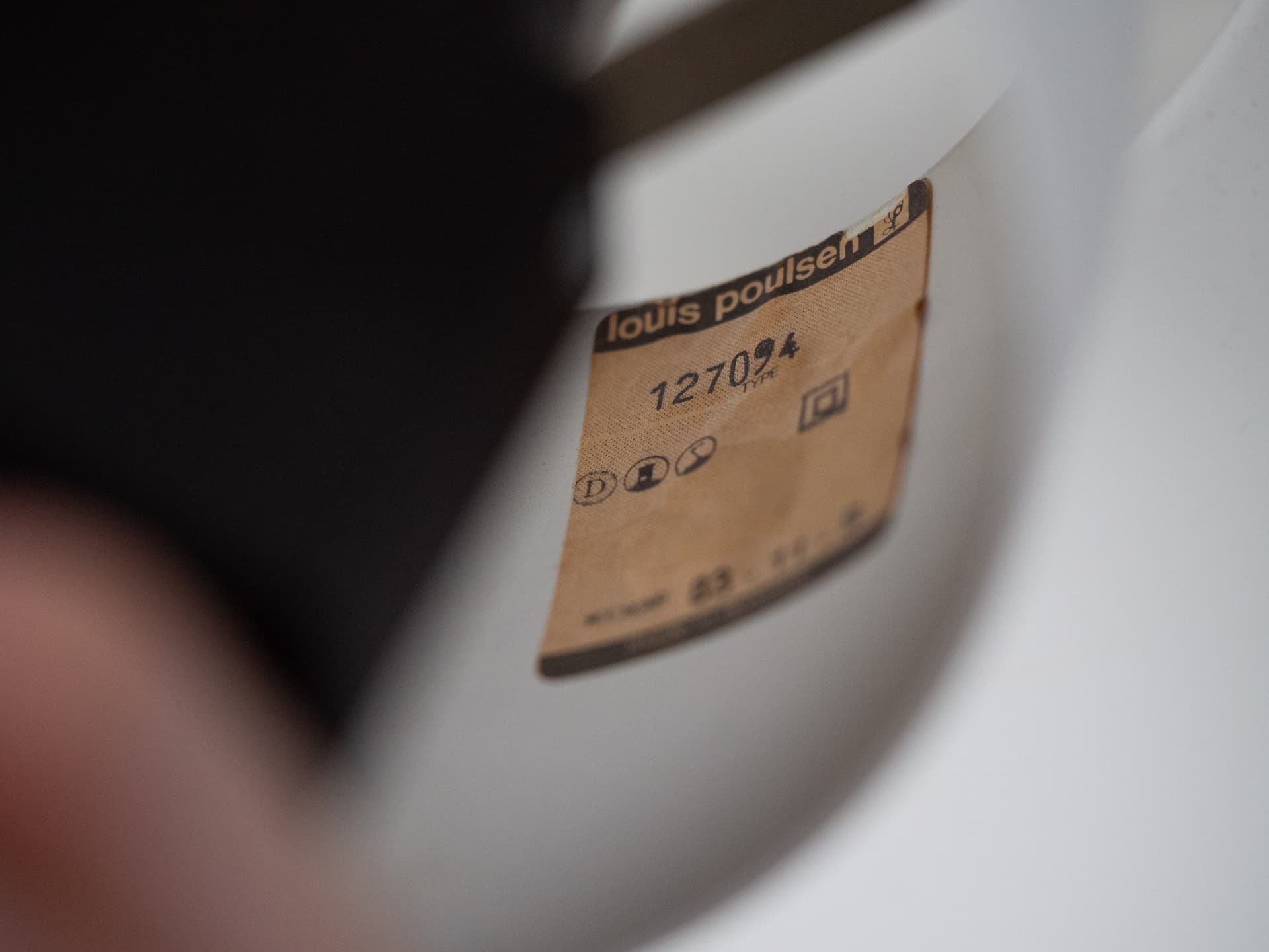 Lampa stołowa PH 4/3, biały, metal, proj. P. Henningsen, Louis Poulsen, Dania, lata 70. - 242377