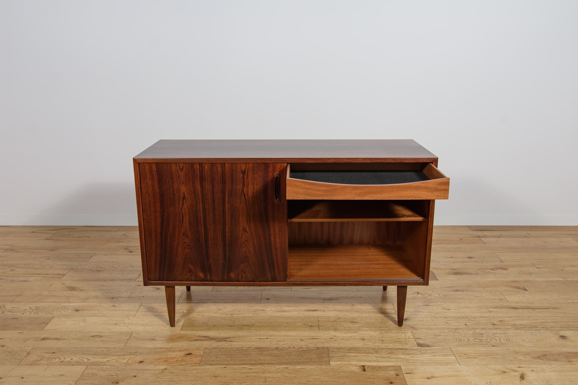 Sideboard, brown, rosewood, Denmark, 1970s. - 242815