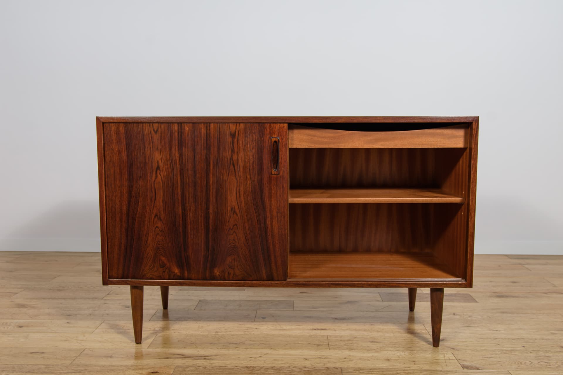 Sideboard, brown, rosewood, Denmark, 1970s. - 242816