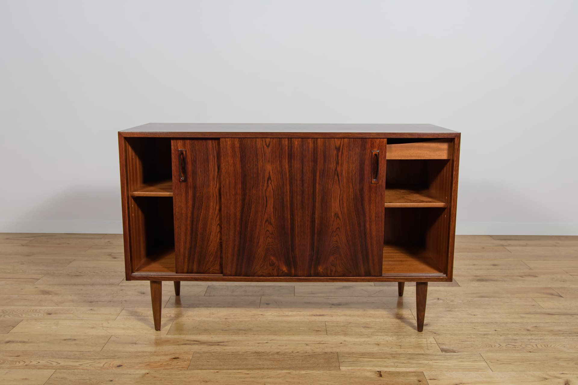 Sideboard, brown, rosewood, Denmark, 1970s. - 242814