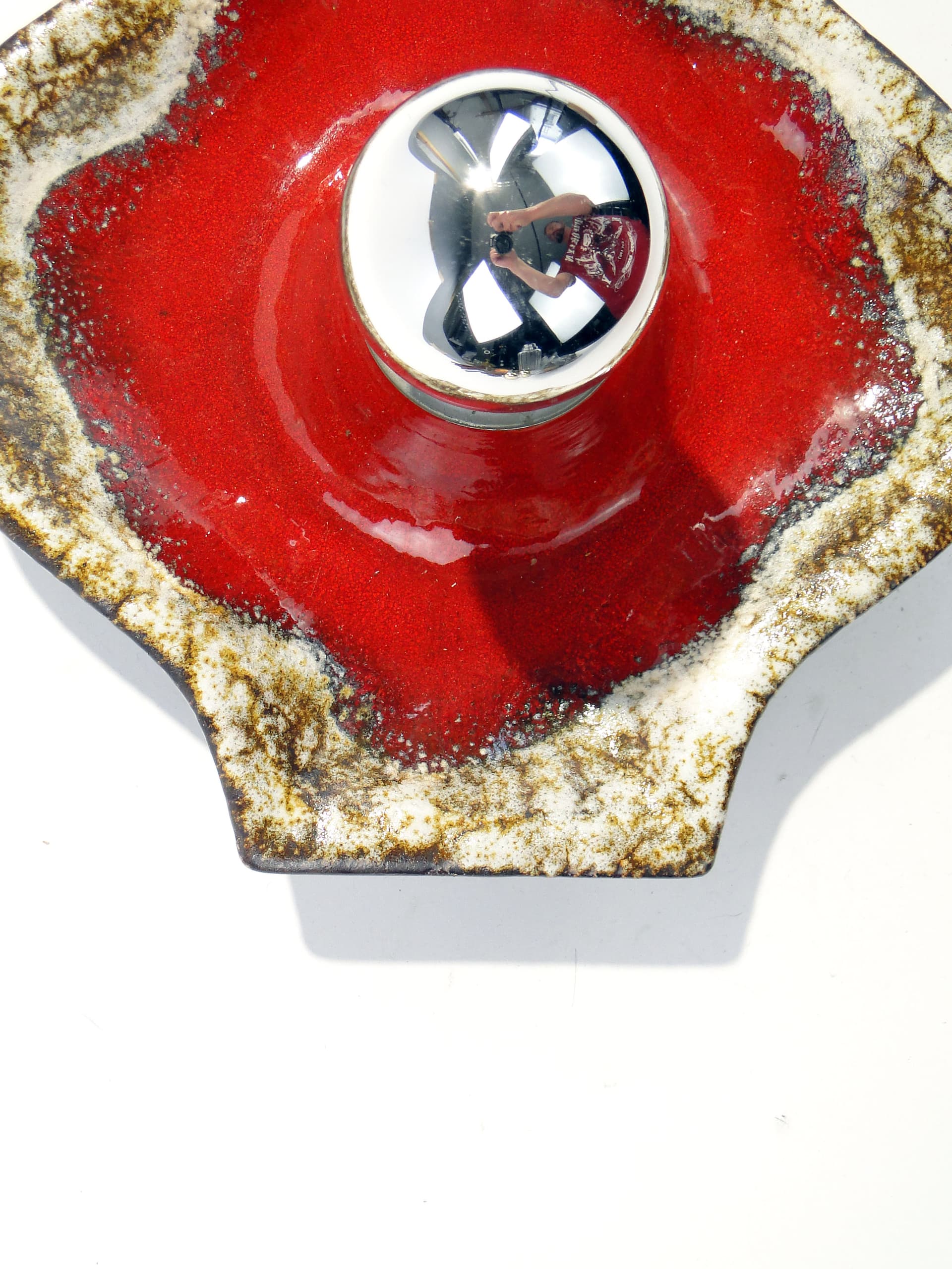 Kinkiet, ceramika czerwona, Niemcy, lata 70. - 1789