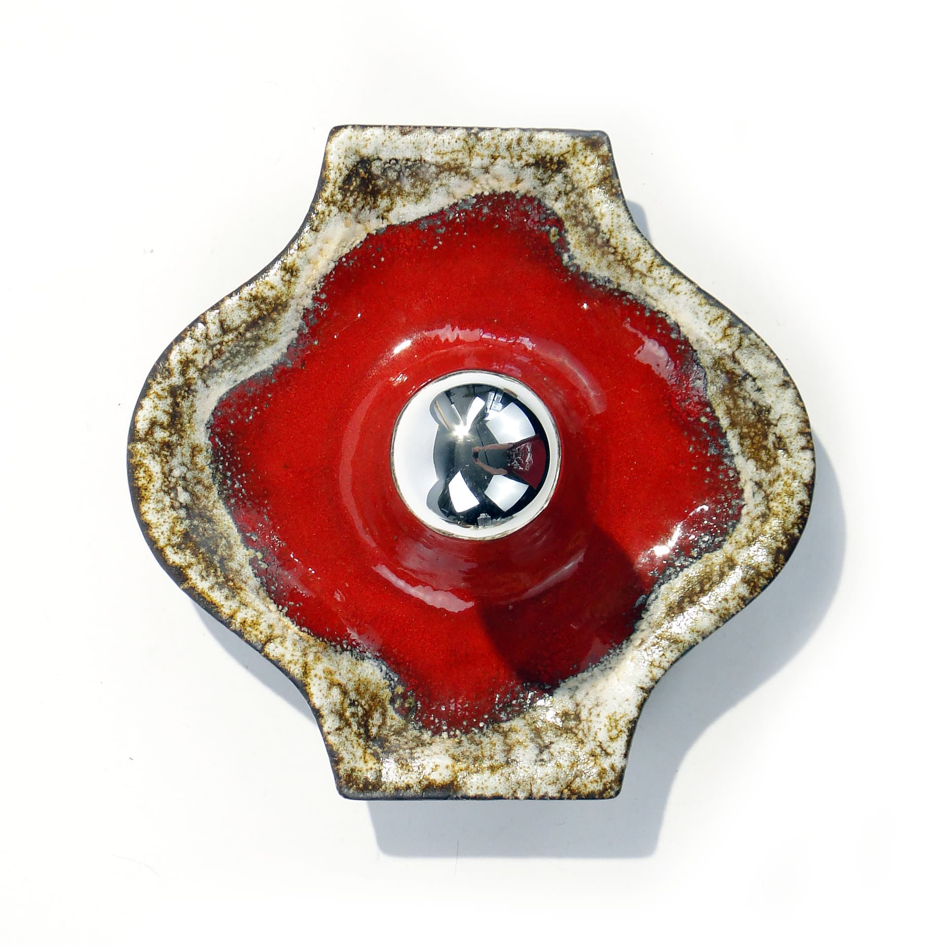 Kinkiet, ceramika czerwona, Niemcy, lata 70. - 1794