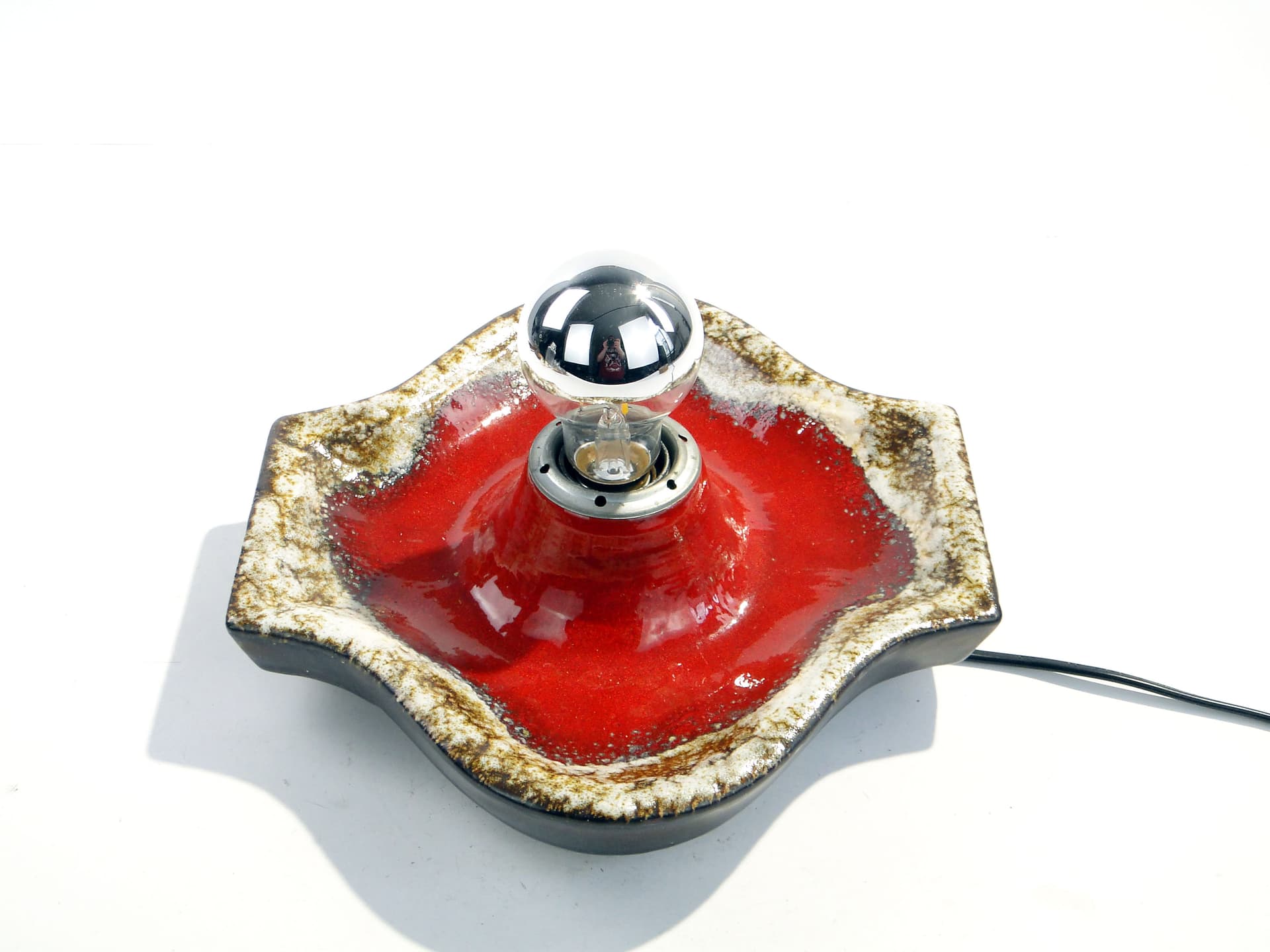 Kinkiet, ceramika czerwona, Niemcy, lata 70. - 1787