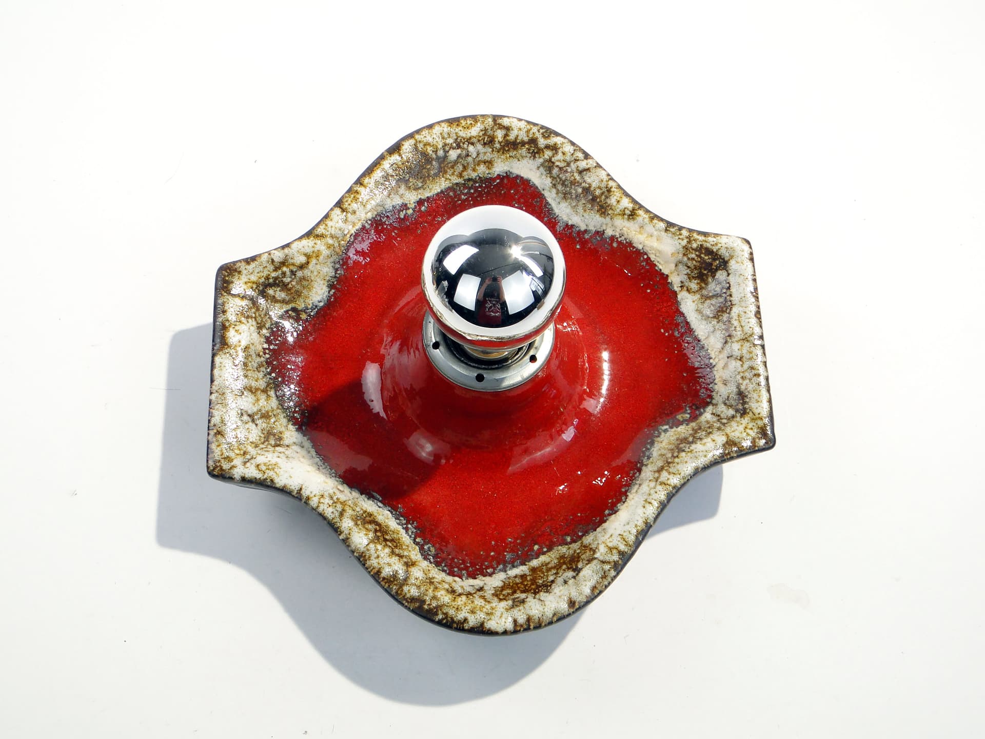 Kinkiet, ceramika czerwona, Niemcy, lata 70. - 1793