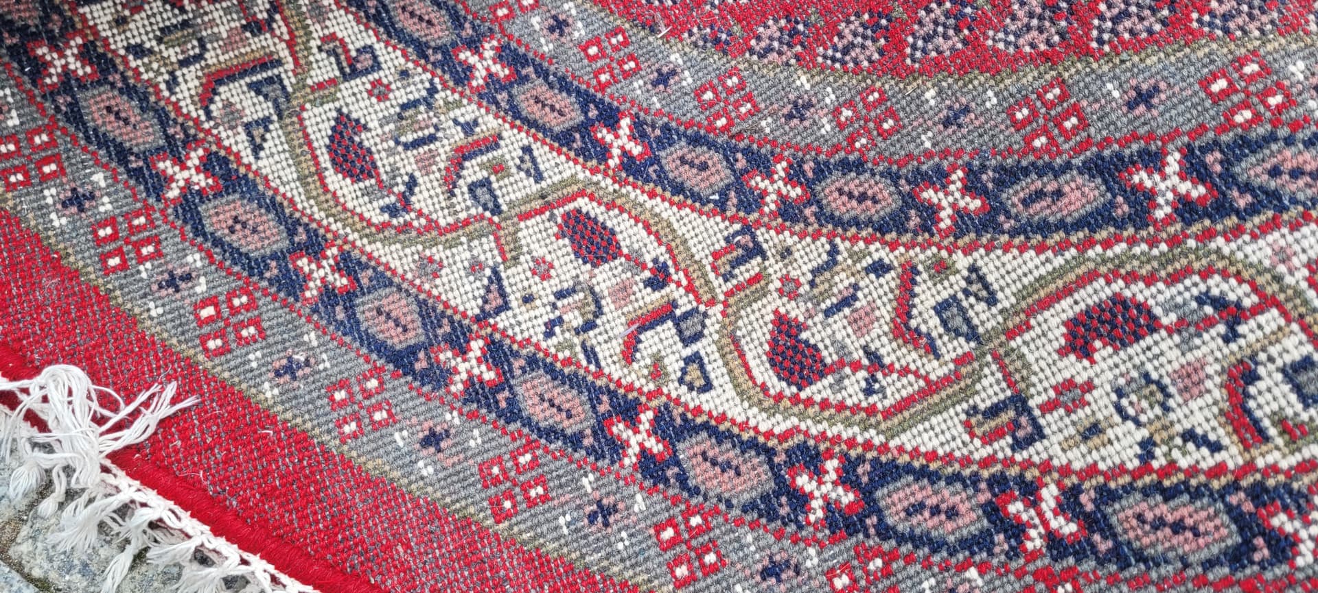 Dywan Indo Saroug Mir, okrągły 210x210 cm, multikolor, wełna, Indie - 243254