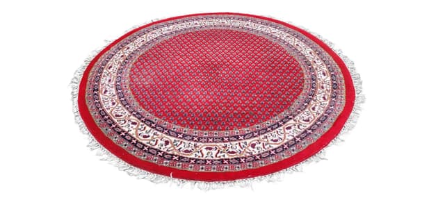 Dywan Indo Saroug Mir, okrągły 210x210 cm, multikolor, wełna, Indie - WYMIARY