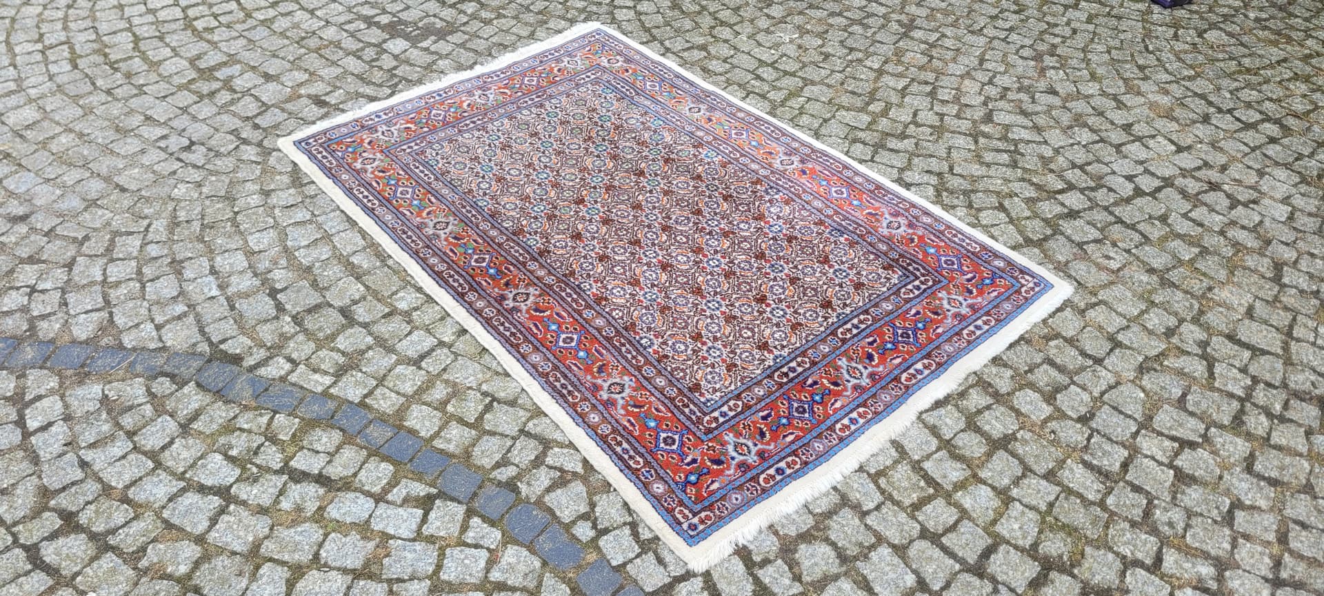 Persian rug Moud 157x103 cm, multicolor wool, Iran, 1970s. - 243301