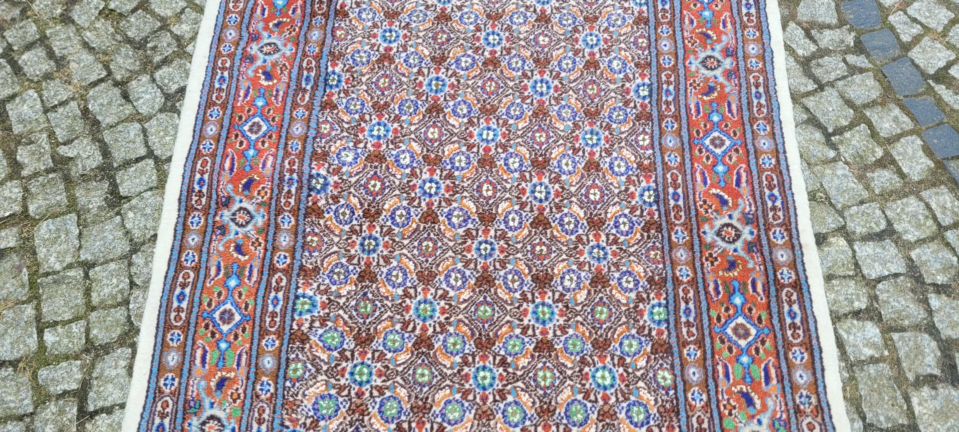 Persian rug Moud 157x103 cm, multicolor wool, Iran, 1970s. - 243305