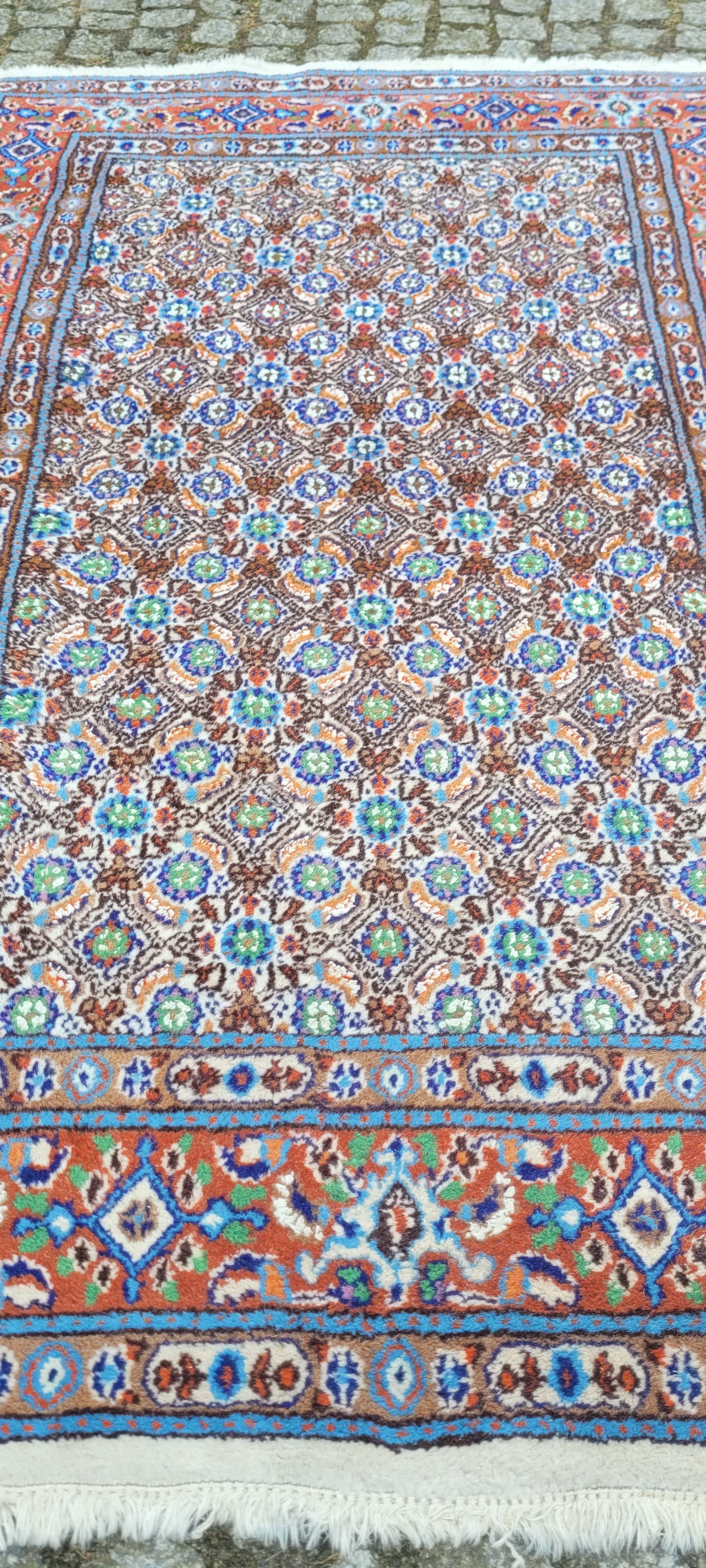 Persian rug Moud 157x103 cm, multicolor wool, Iran, 1970s. - 243292