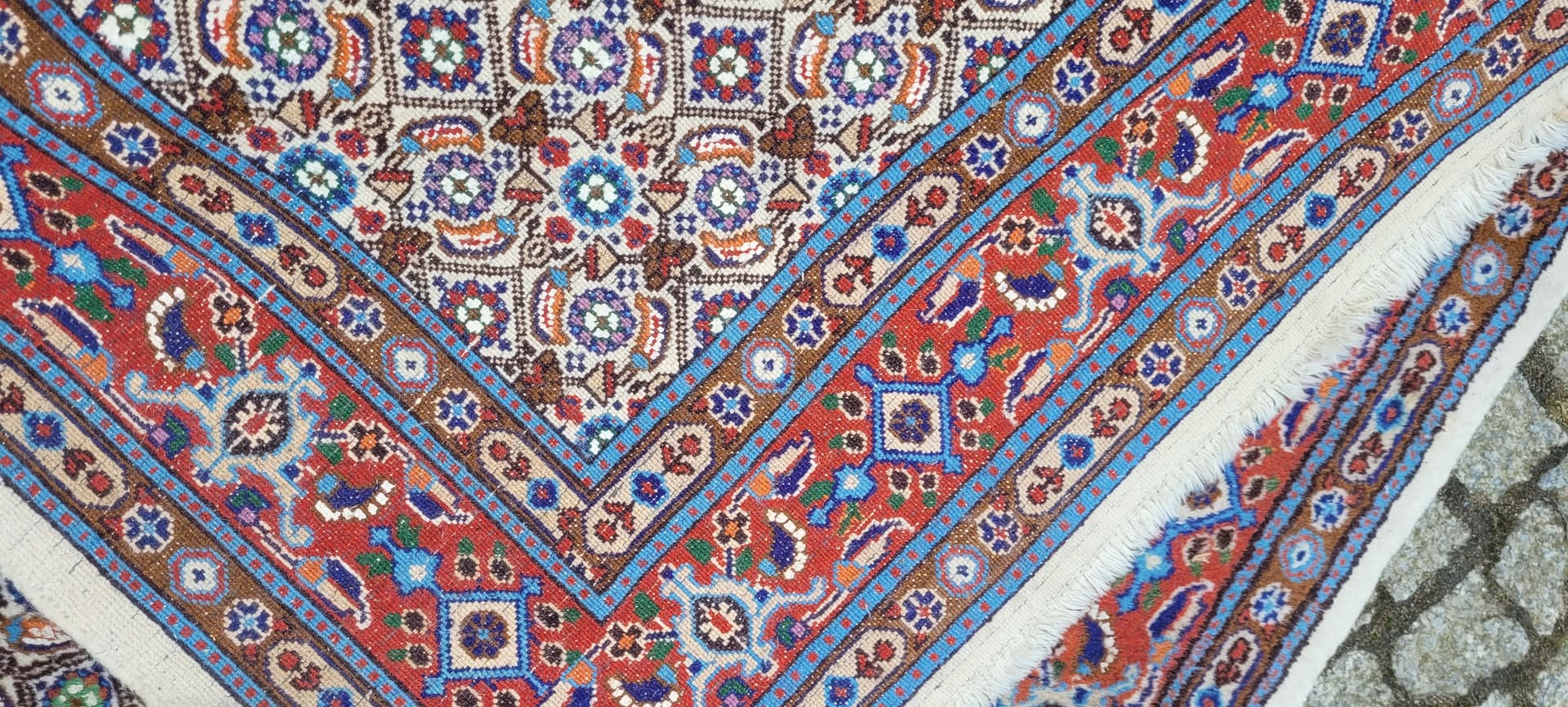 Persian rug Moud 157x103 cm, multicolor wool, Iran, 1970s. - 243306