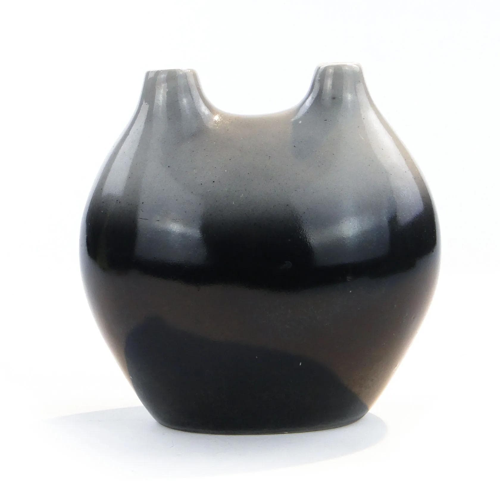 Wazon, porcelit czarny, Chodzież, Polska, lata 60. - 17921