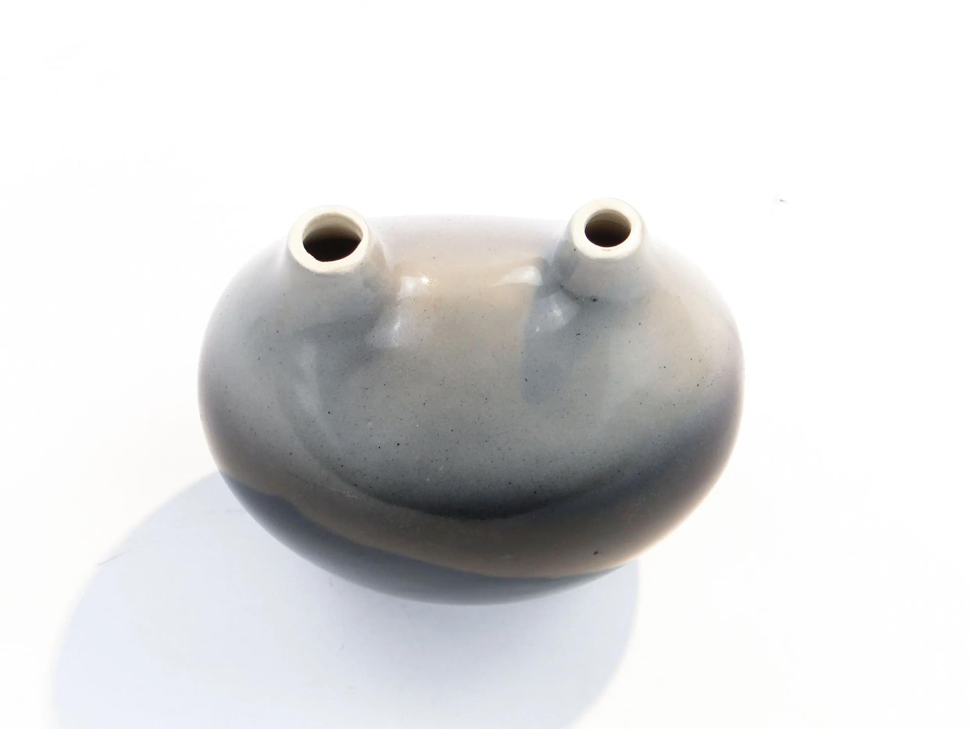 Wazon, porcelit czarny, Chodzież, Polska, lata 60. - 17922