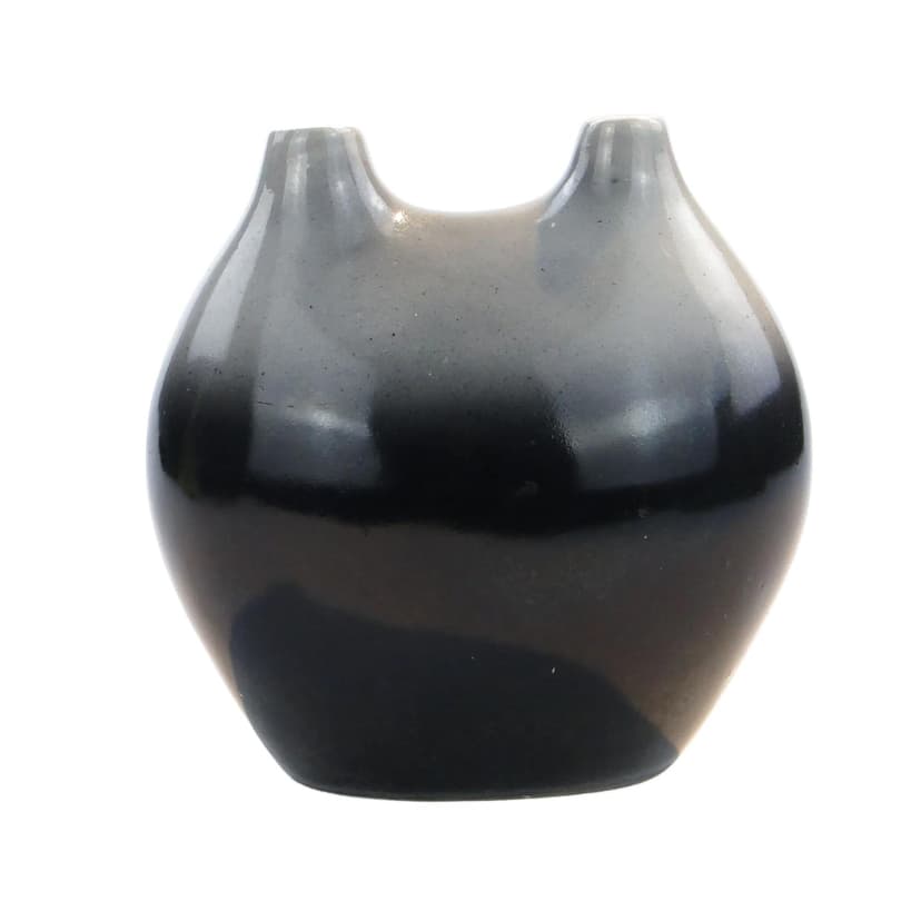 Wazon, porcelit czarny, Chodzież, Polska, lata 60.