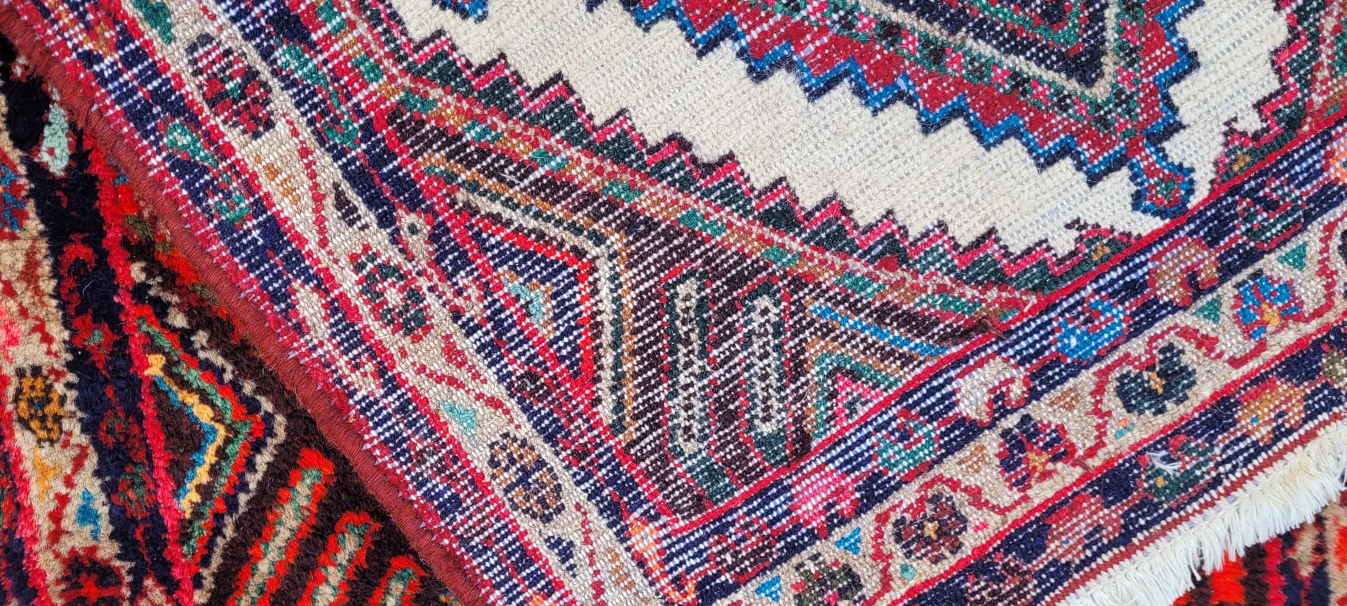 Chodnik Hamadan 80x200 cm, multikolor, wełna, Iran - 243422