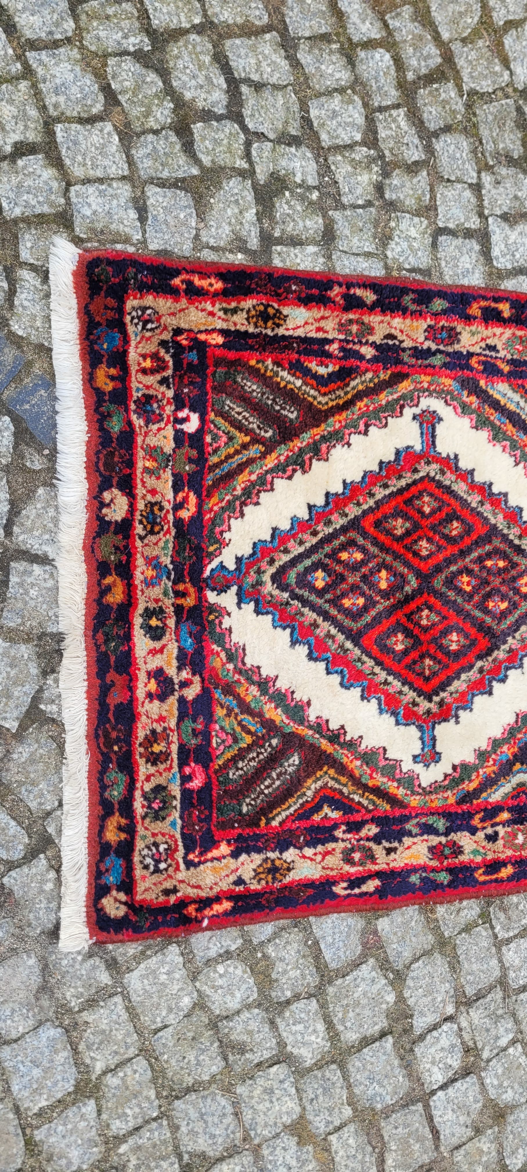 Chodnik Hamadan 80x200 cm, multikolor, wełna, Iran - 243423