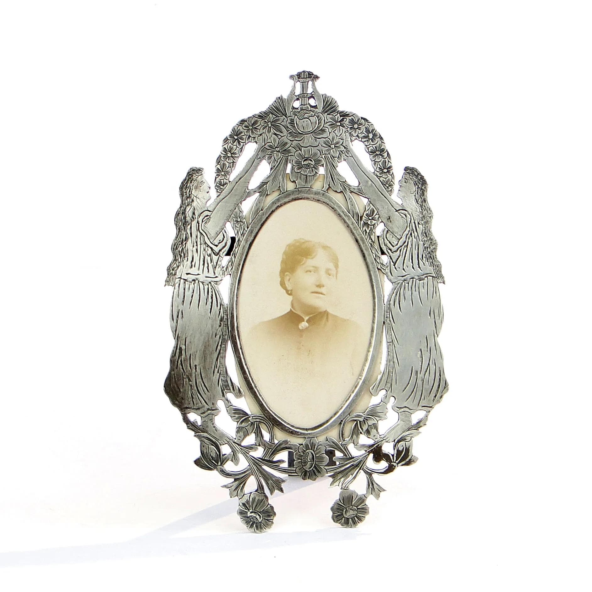 Photo Frame with Glory, Silver, France, 1830s - 18073