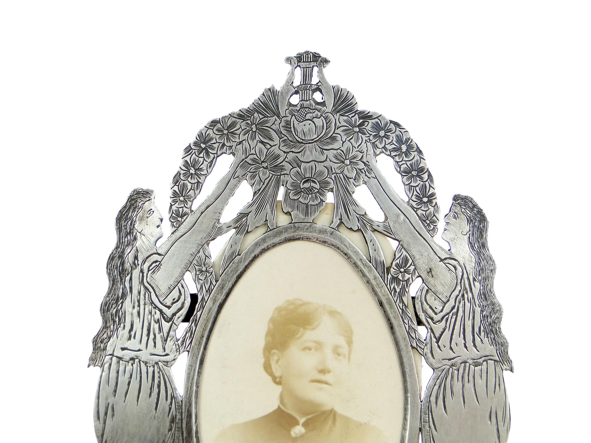 Photo Frame with Glory, Silver, France, 1830s - 18075