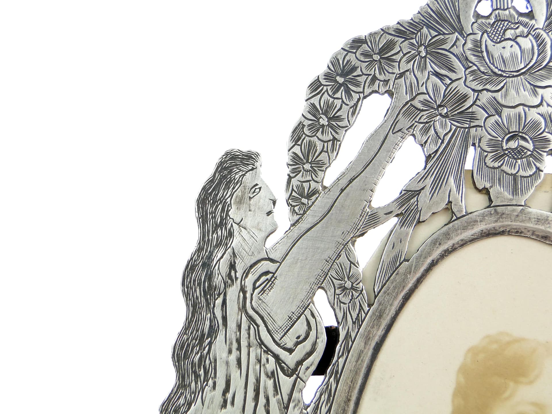 Photo Frame with Glory, Silver, France, 1830s - 18076