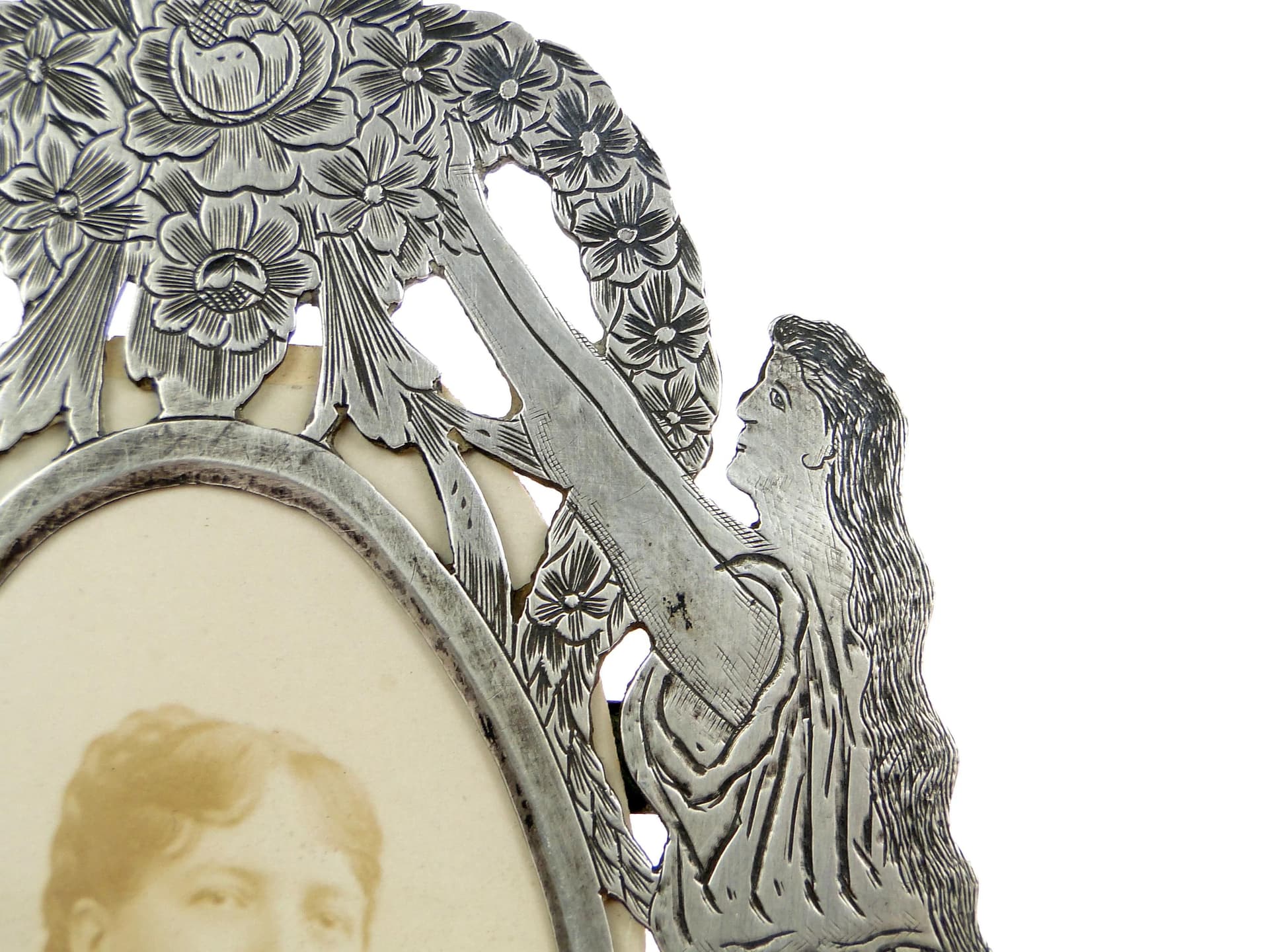 Photo Frame with Glory, Silver, France, 1830s - 18077