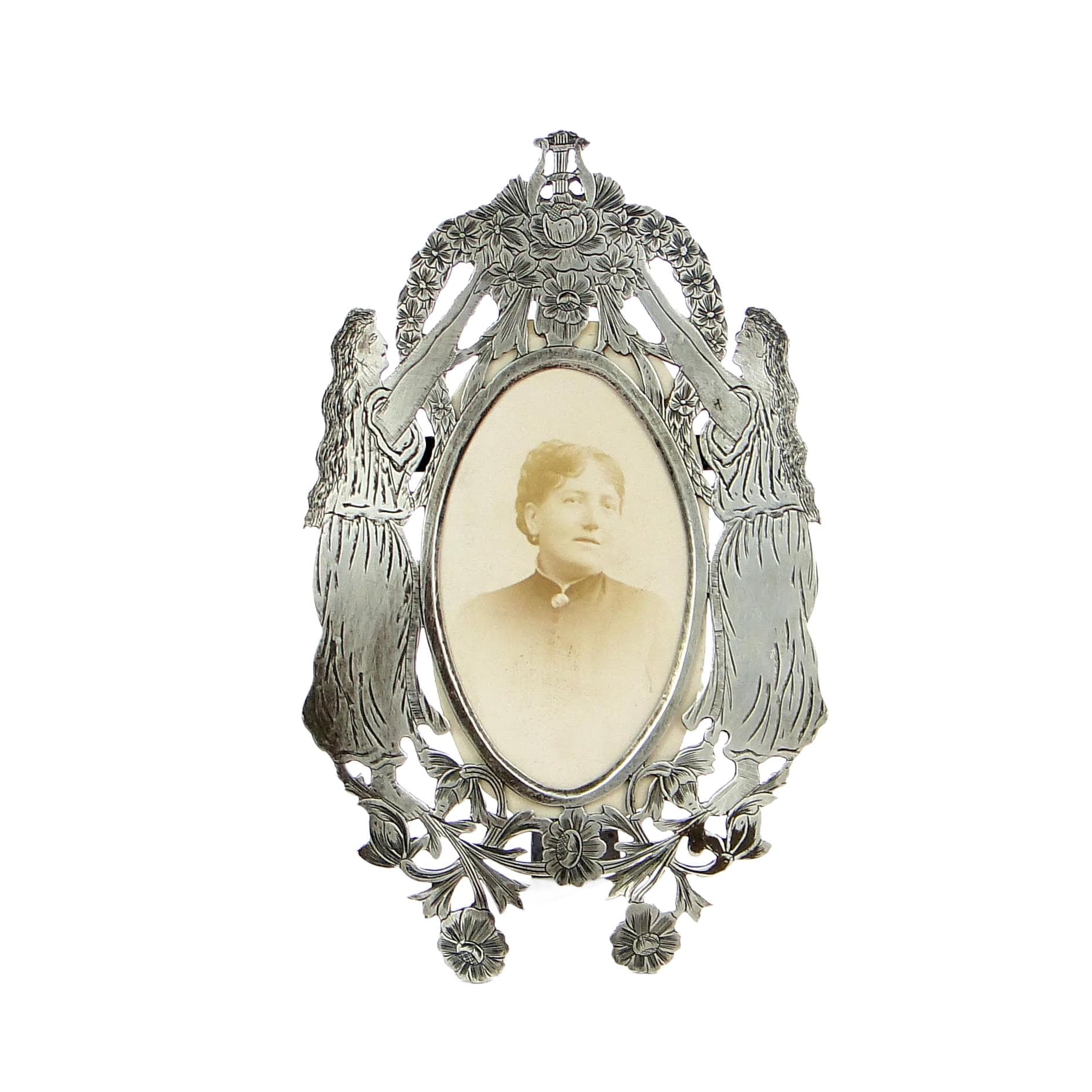 Photo Frame with Glory, Silver, France, 1830s