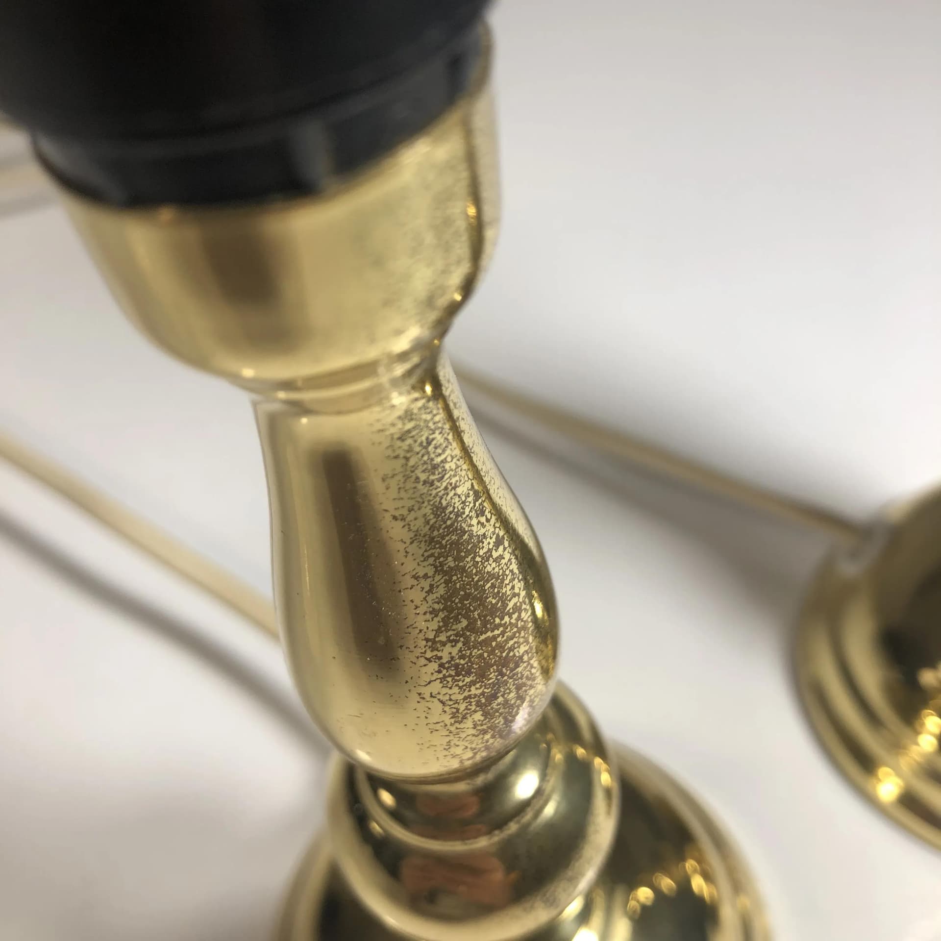 Para lampek nocnych, mosiądz złoty, Enco, Szwecja, lata 70. - 18028