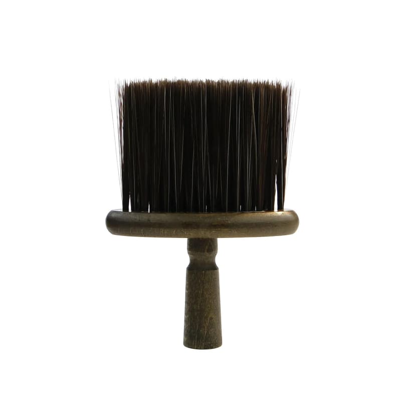 Miotełka do okruchów, ciemny brąz, drewno akacja, Polska, lata 20.