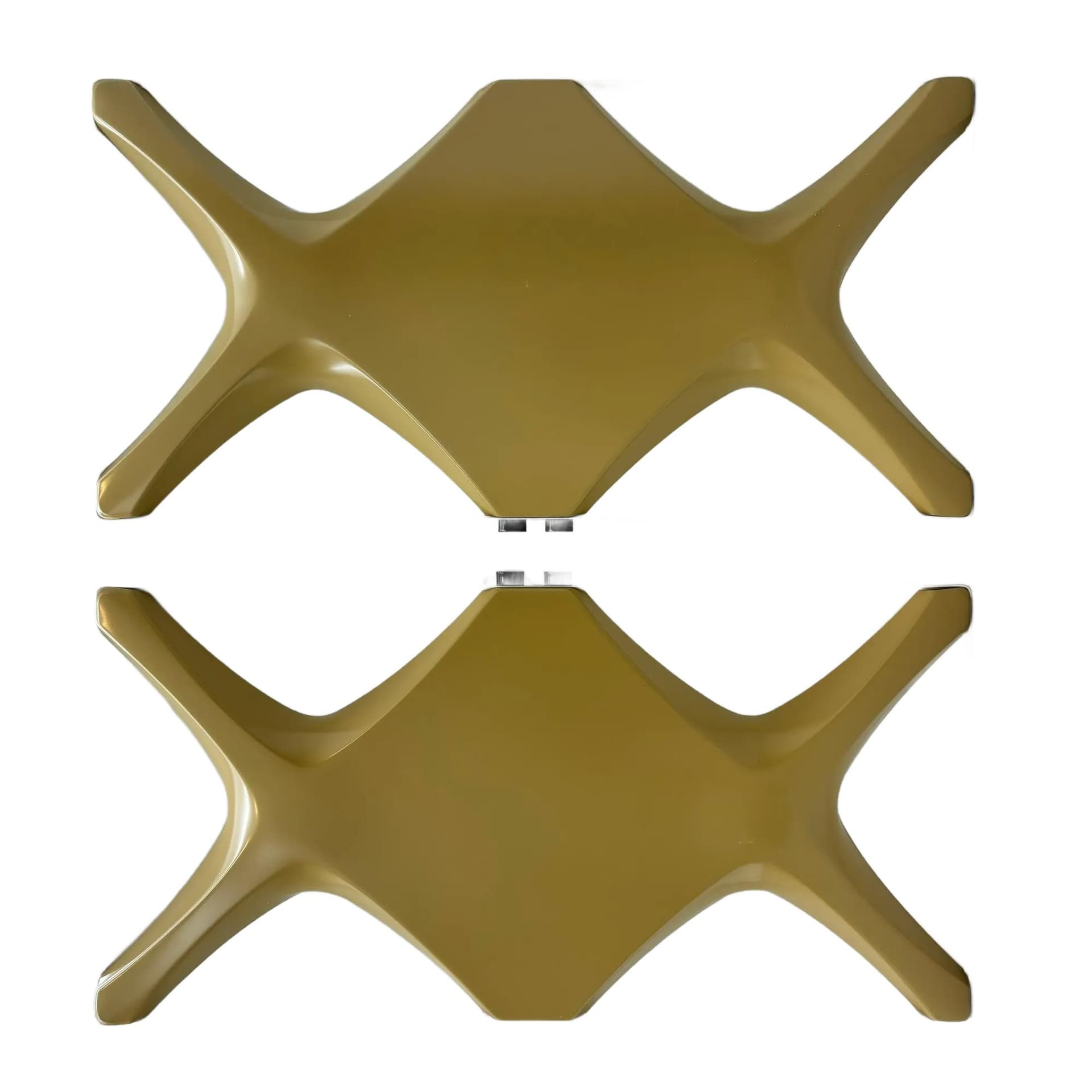 Para kinkietów, Space Age, brązowy, metal, proj. K. Link, Niemcy, lata 70.