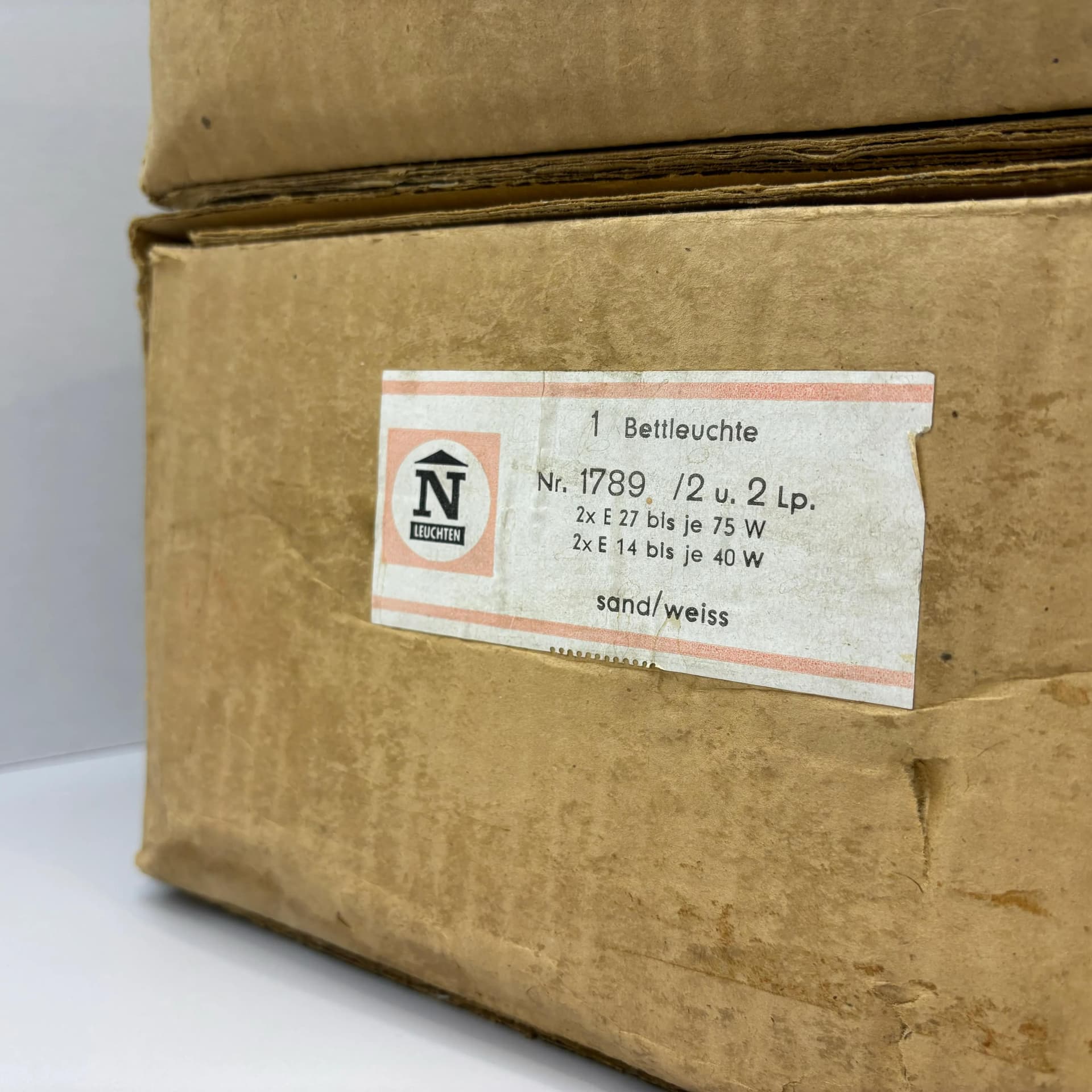 Para kinkietów, Space Age, brązowy, metal, proj. K. Link, Niemcy, lata 70. - 18014