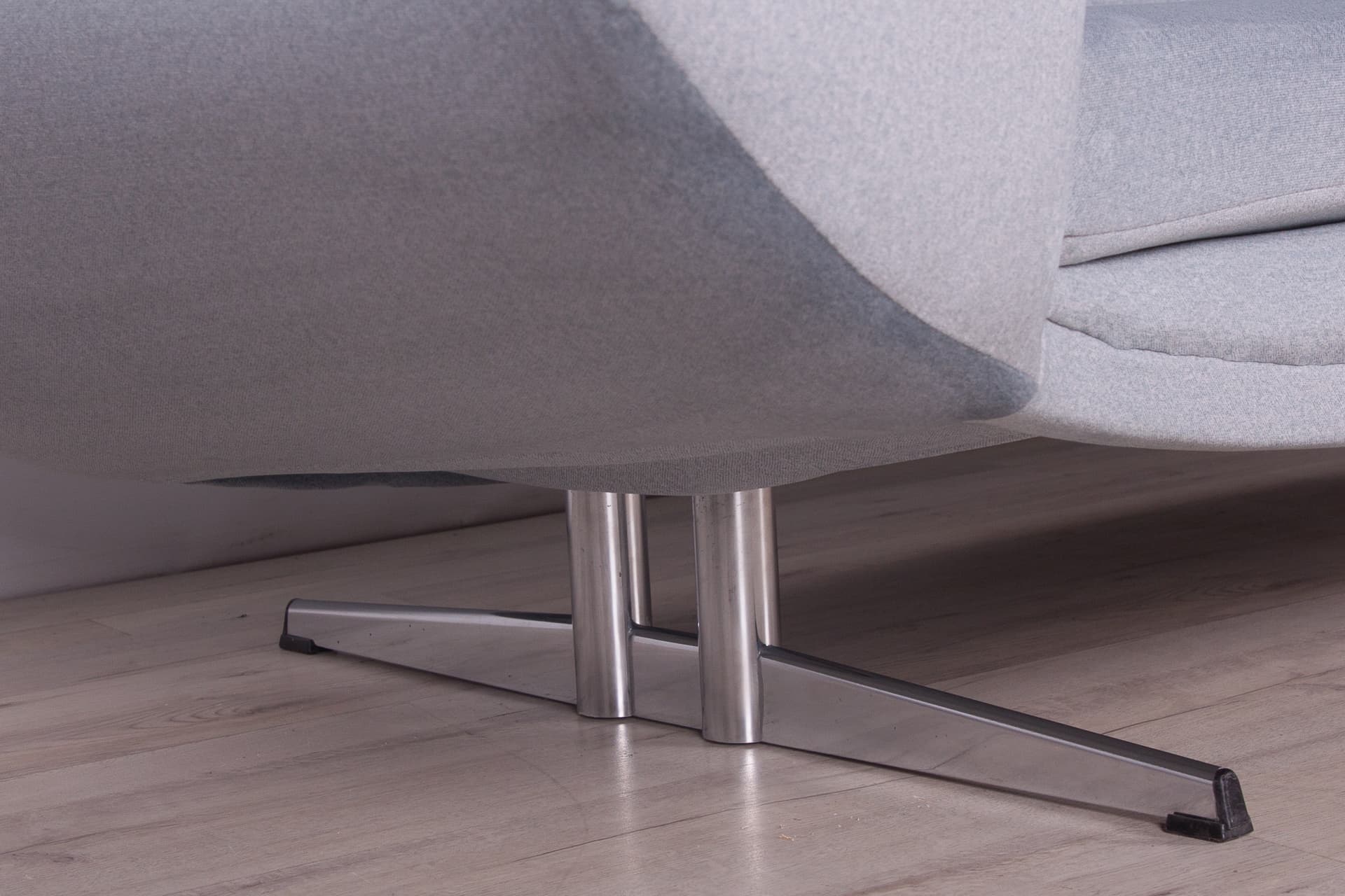 Zestaw wypoczynkowy Capri, velvet niebieski, chrom, proj. J. Andersen, Szwecja, lata 60. - 246714