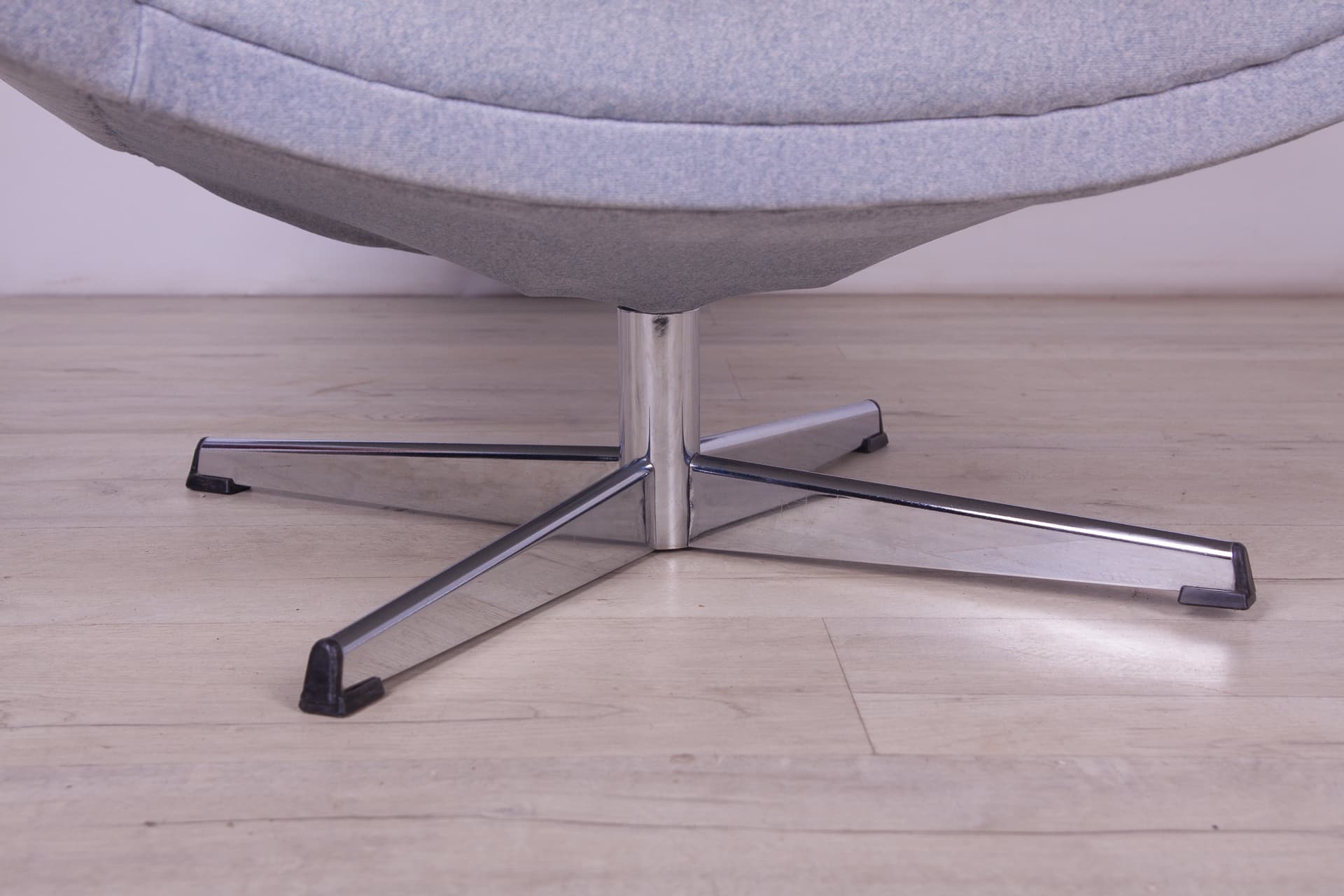 Zestaw wypoczynkowy Capri, velvet niebieski, chrom, proj. J. Andersen, Szwecja, lata 60. - 246721