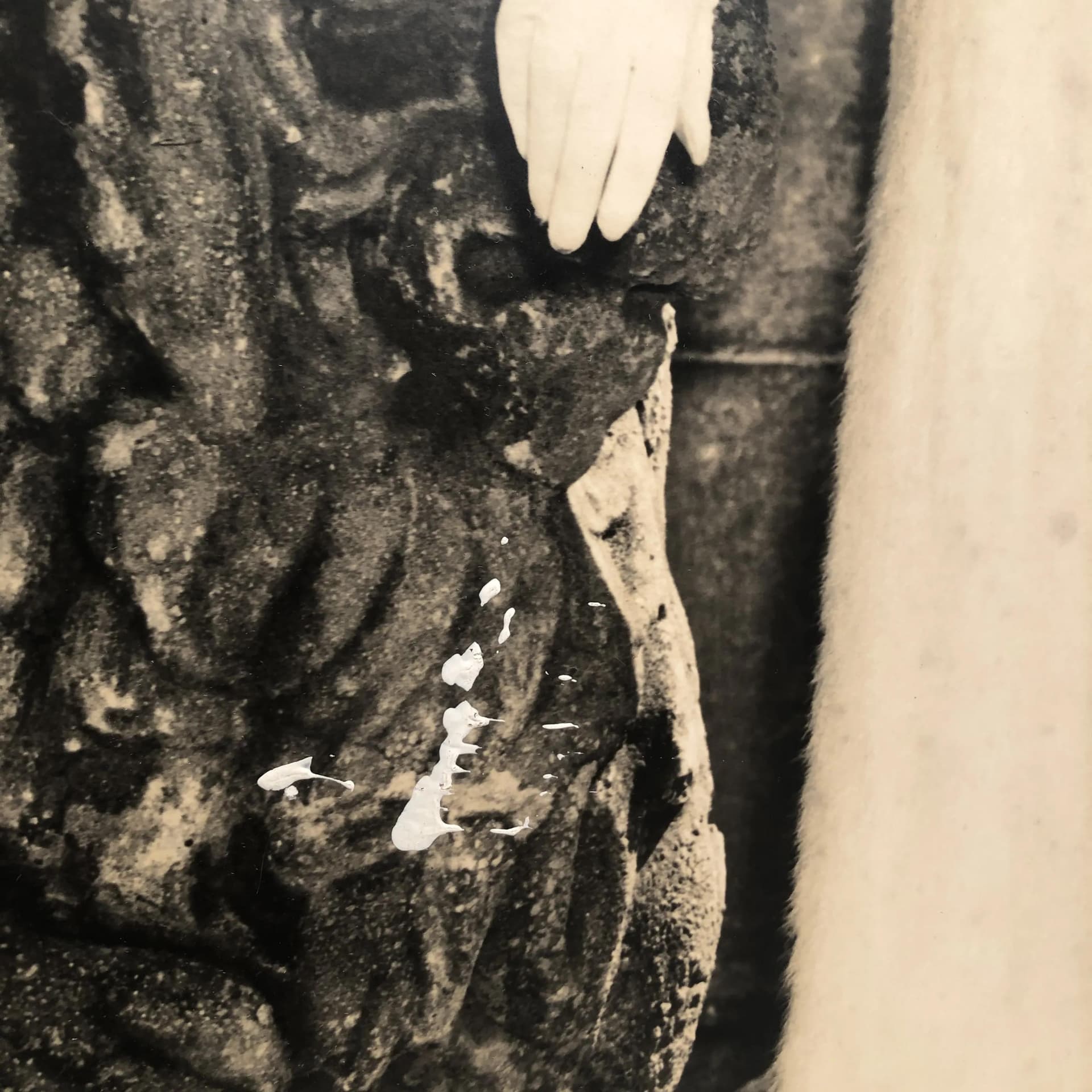 Reklama ścienna Leonar Perutz, szary, drewno, Niemcy, lata 60. - 18182